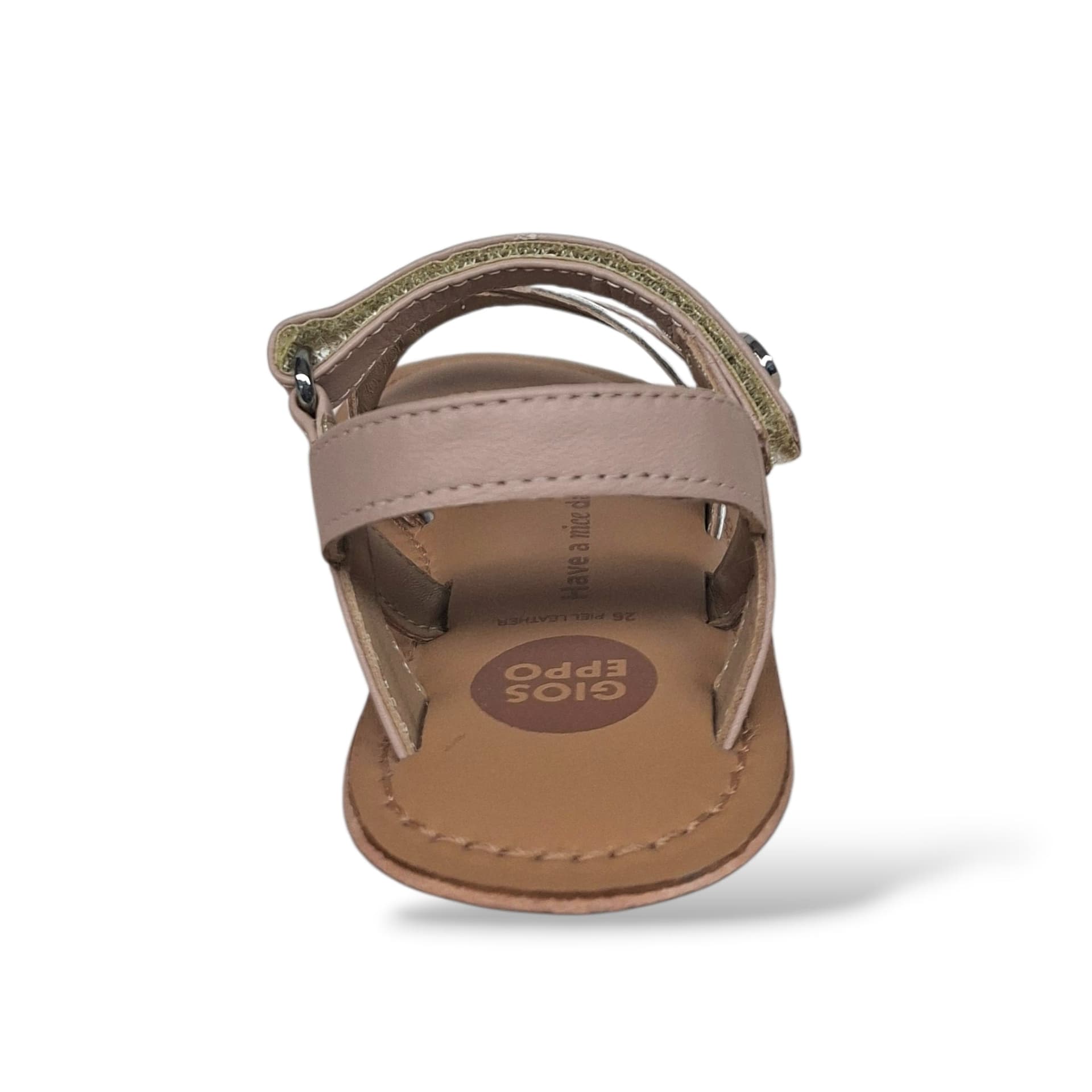 Sandali Ragazza GIOSEPPO AWENDO 78914 – Cipria in Pelle | Velcro per un Look Romantico e Femminile - 3