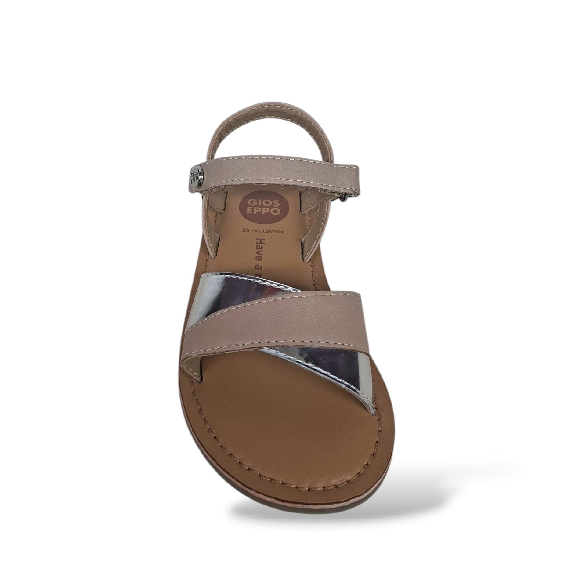 Sandali Ragazza GIOSEPPO AWENDO 78914 – Cipria in Pelle | Velcro per un Look Romantico e Femminile - 4