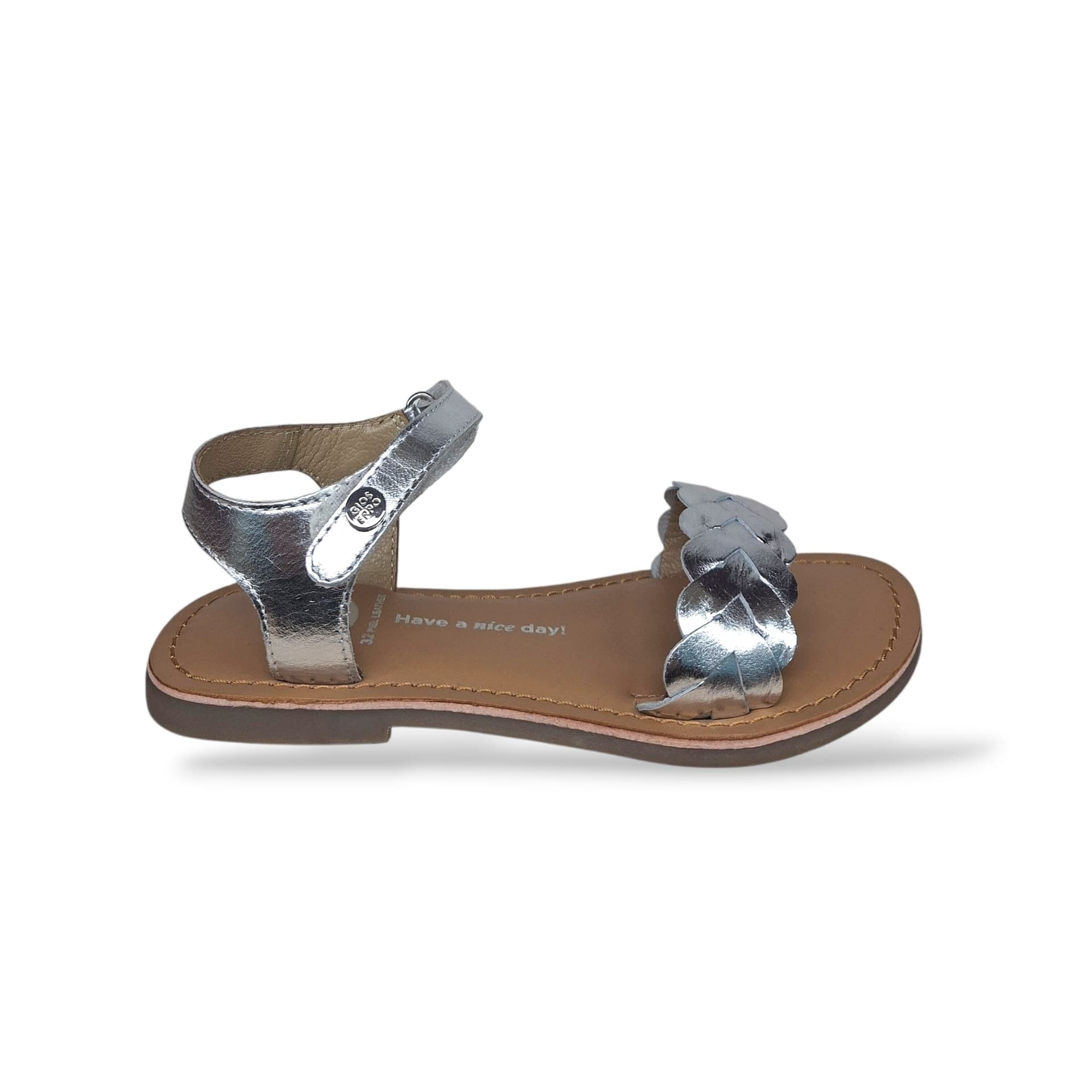 Sandali Ragazza GIOSEPPO STARTHAM 79282 – Argento in Pelle | Velcro per un Look Glamour e Luminoso - 6