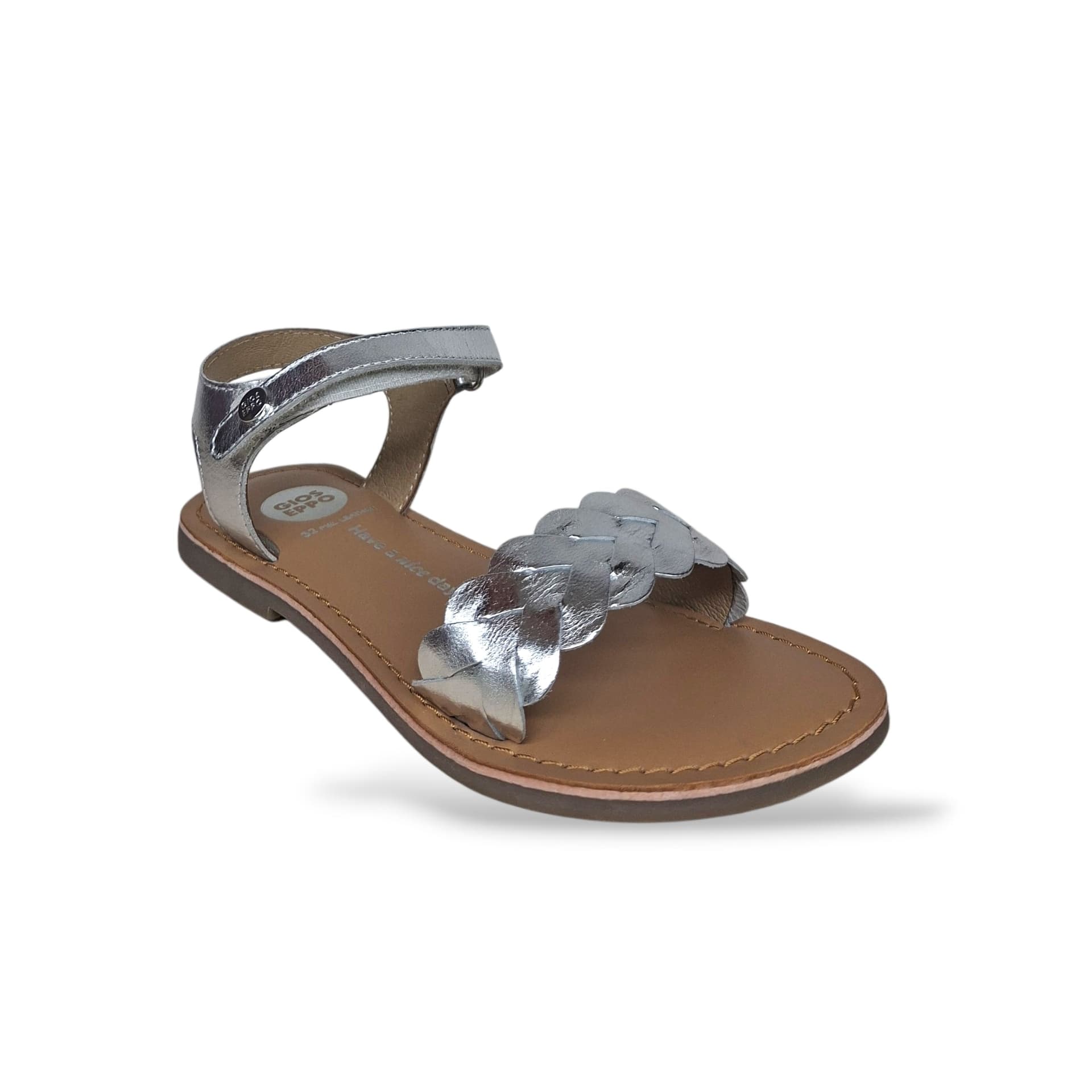 Sandali Ragazza GIOSEPPO STARTHAM 79282 – Argento in Pelle | Velcro per un Look Glamour e Luminoso - 2