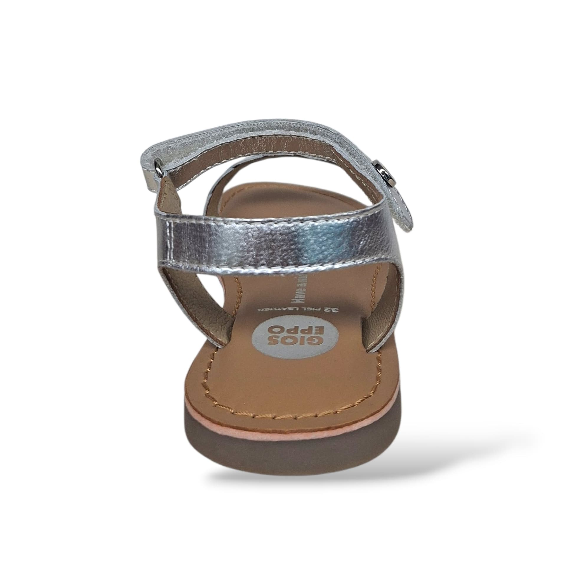 Sandali Ragazza GIOSEPPO STARTHAM 79282 – Argento in Pelle | Velcro per un Look Glamour e Luminoso - 3