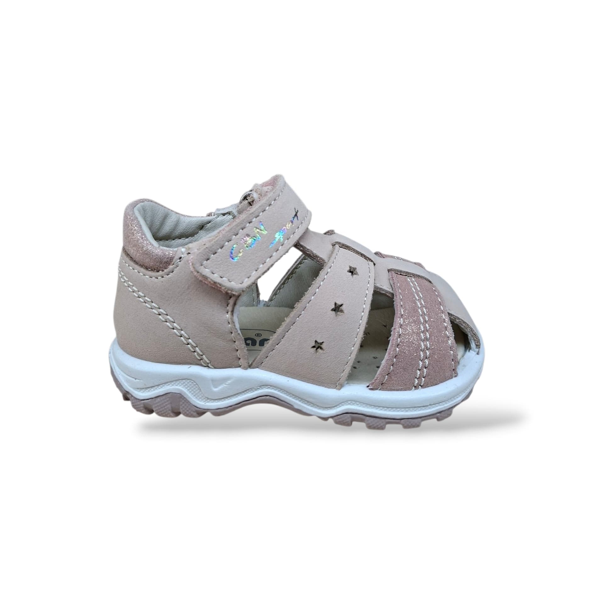 Scarpe Ragnetto Primi Passi Bambine Balocchi Ciciban Teddy Cipria – Pelle Velcro - 6