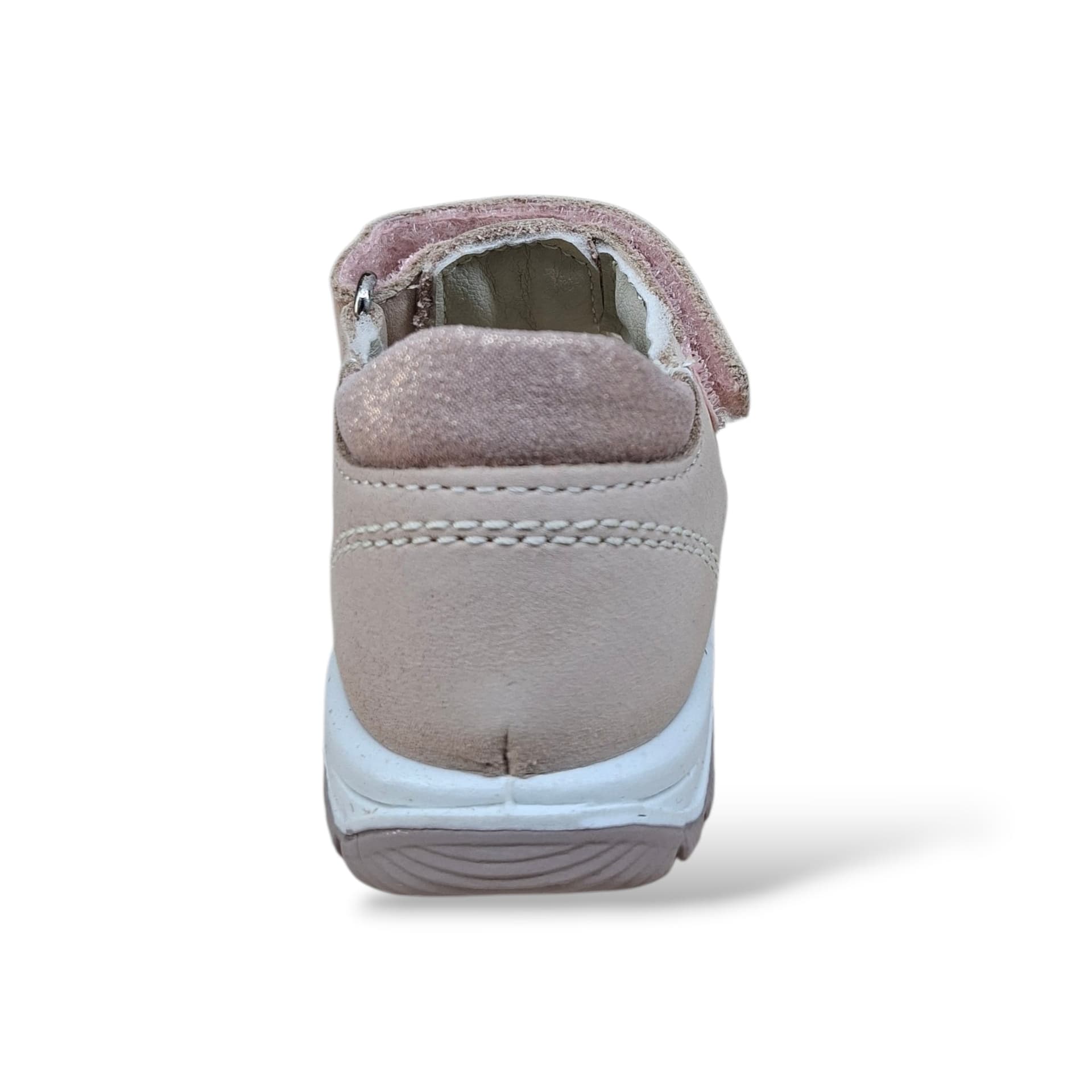 Scarpe Ragnetto Primi Passi Bambine Balocchi Ciciban Teddy Cipria – Pelle Velcro - 3