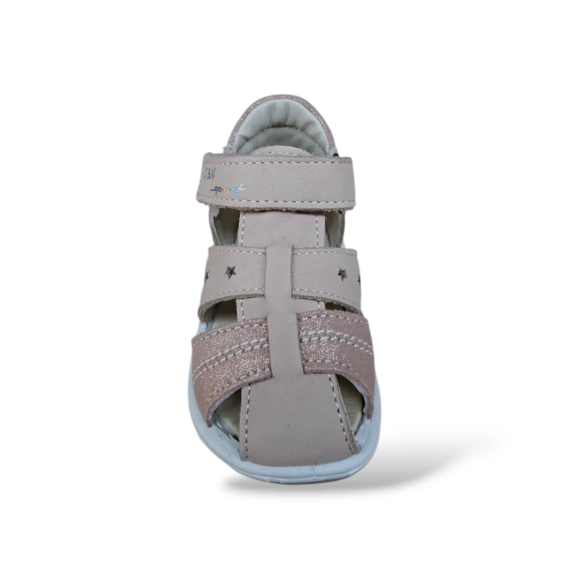 Scarpe Ragnetto Primi Passi Bambine Balocchi Ciciban Teddy Cipria – Pelle Velcro - 4