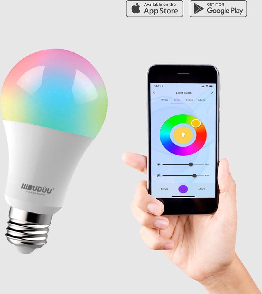 Dudùu Lampadina Smart 9W RGBW - 5