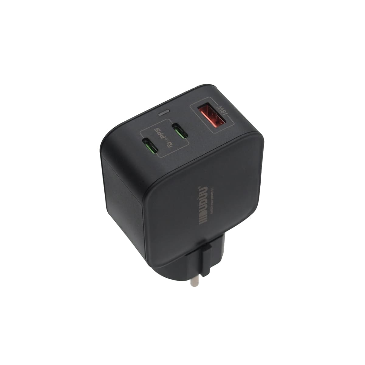 Alimentatore GAN 65W 2 TYPE-C e 1 USB EU - 2