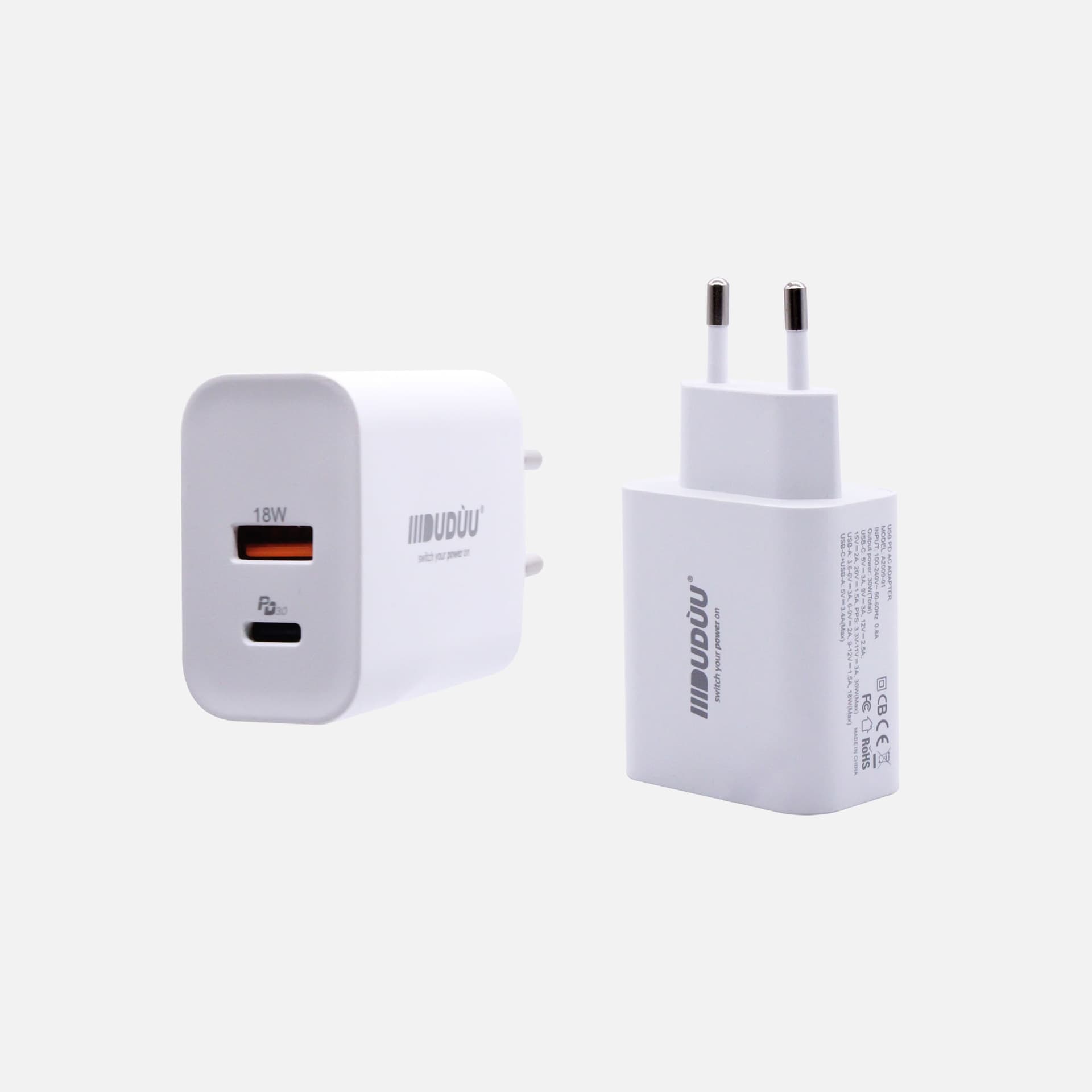Alimentatore 30W USB-A / Type - C - 6