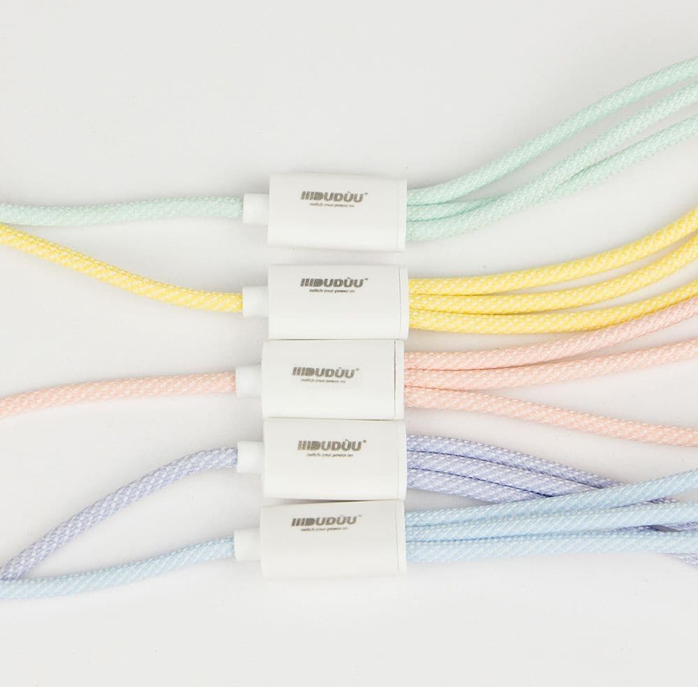 Cavo nylon 3 in 1 colorato - power 66W - USB-A - 1