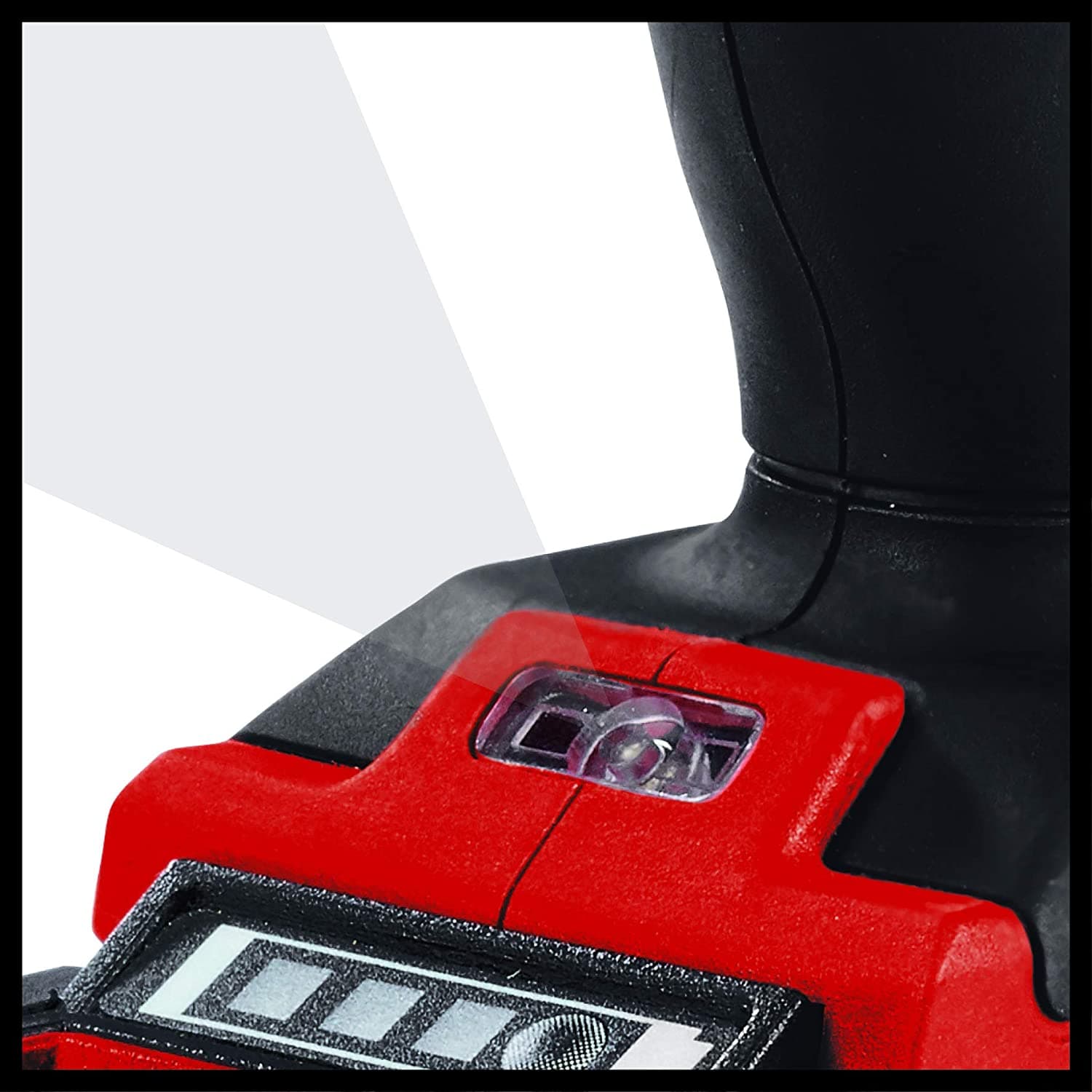 Trapano a batteria con illuminazione LED regolazione del numero di giri impugnatura comoda - 3