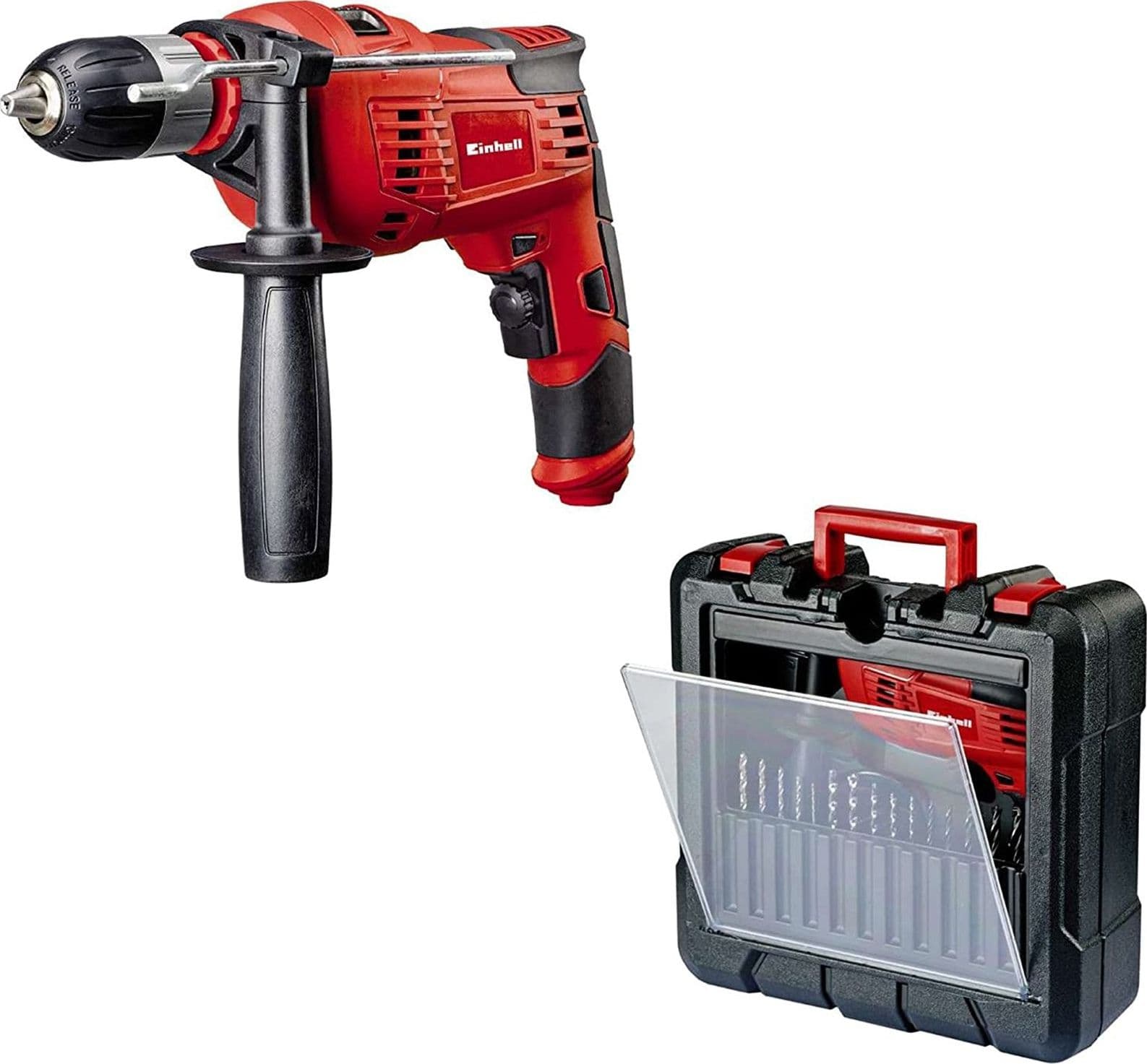 Trapano a percussione TC-ID 1000 con mandrino autoserrante da 13mm 2 funzioni per forare e trapanare - 2