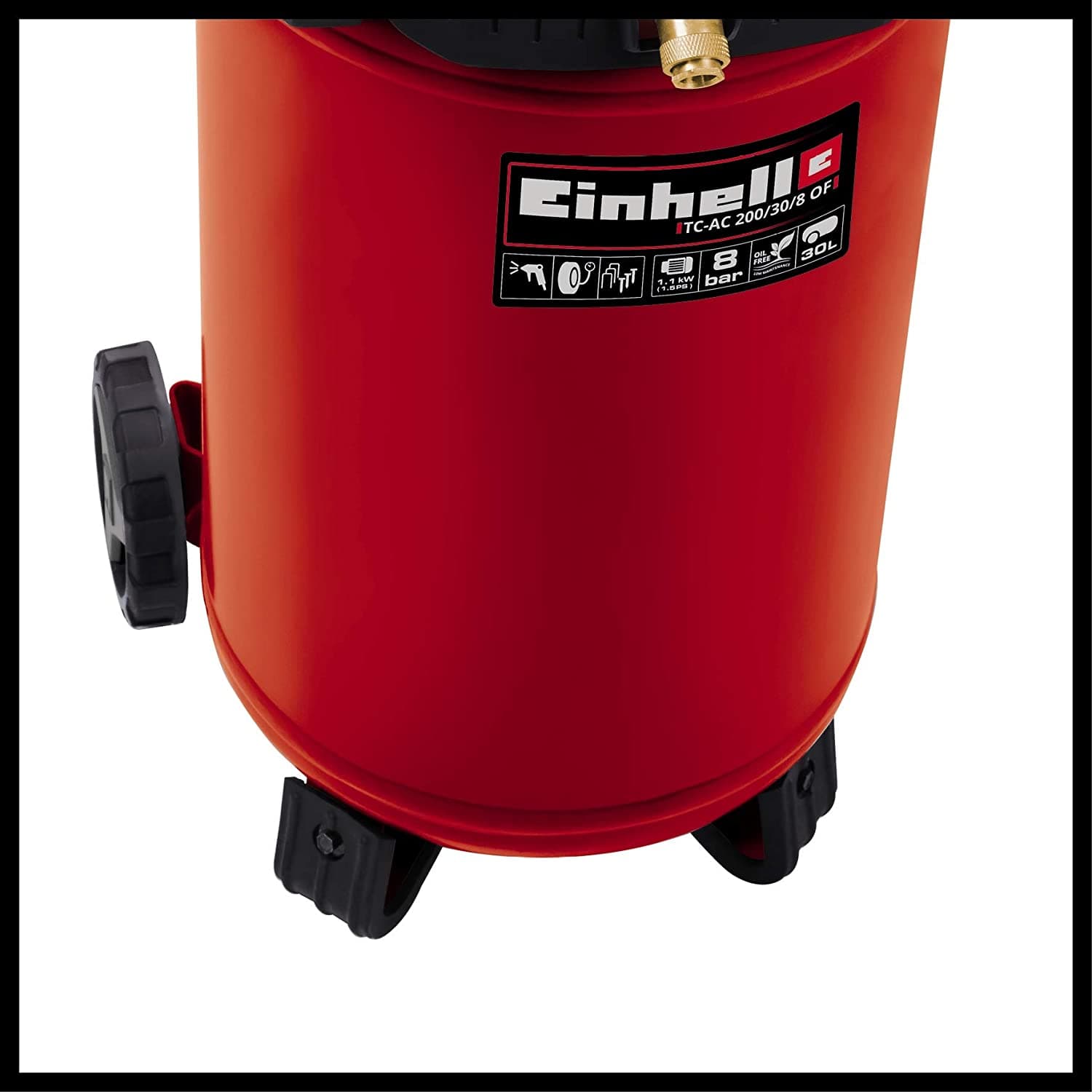 Compressore TH-AC 200/30 autolubrificato con ruote valvola di sicurezza - 2