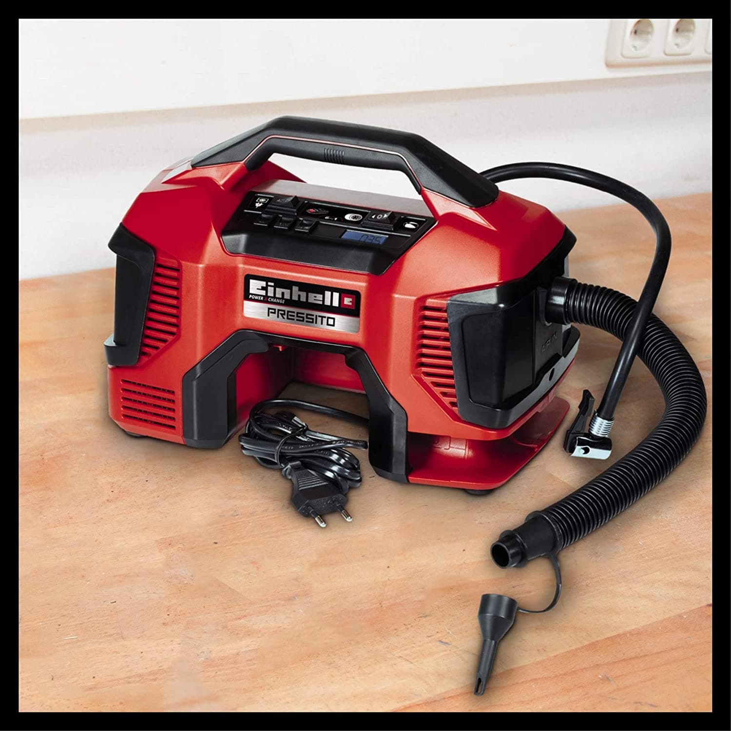 Compressore ibrido con batteria o con cavo di corrente con pompa ad alta e bassa pressione - 2