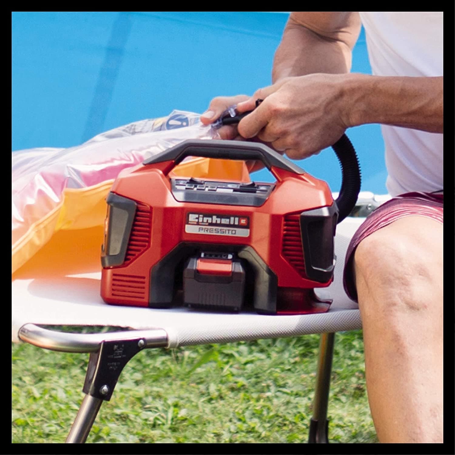 Compressore ibrido con batteria o con cavo di corrente con pompa ad alta e bassa pressione - 3