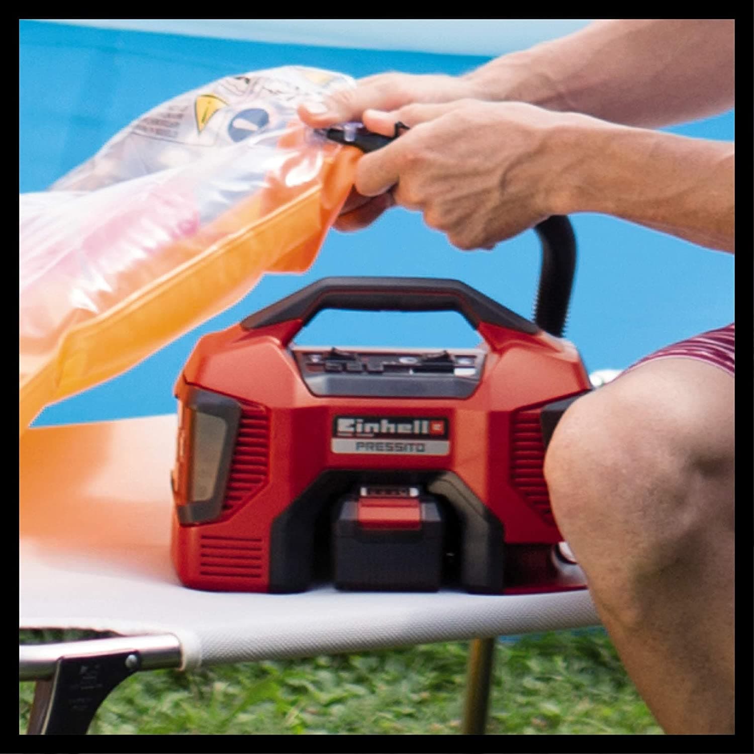Compressore ibrido con batteria o con cavo di corrente con pompa ad alta e bassa pressione - 5