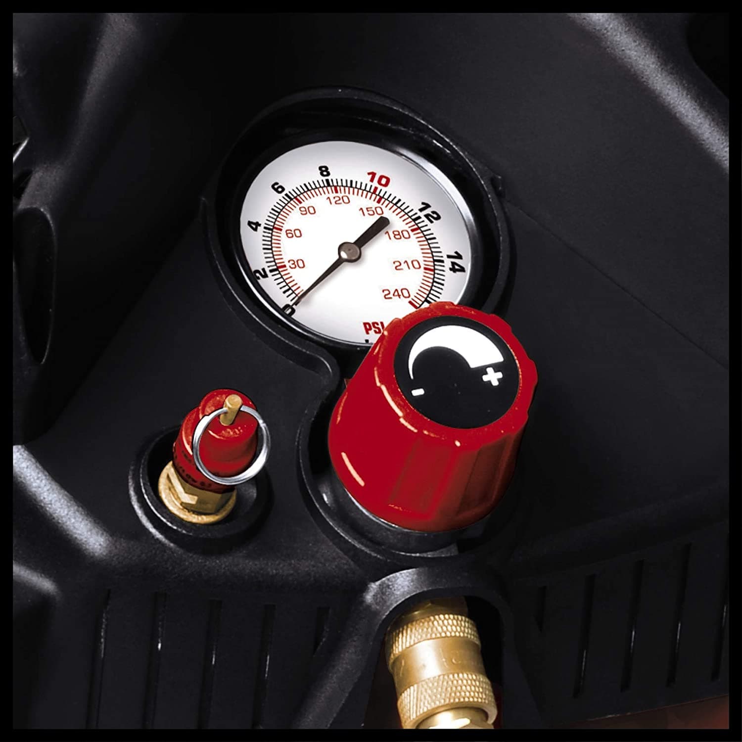 Compressore TC-AC 240/50/10 autolubrificato con ruote valvola di sicurezza - 7