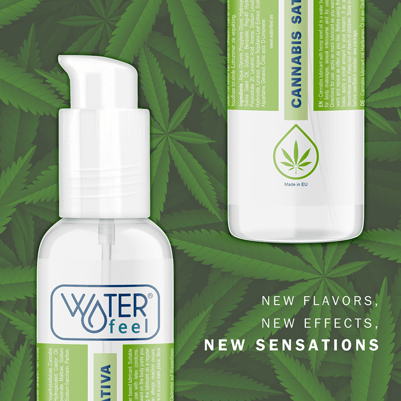 Lubrificante Alla Cannabis A Base D'ACQUA Effetto Piacevole 150 ML WATERFEEL - 4