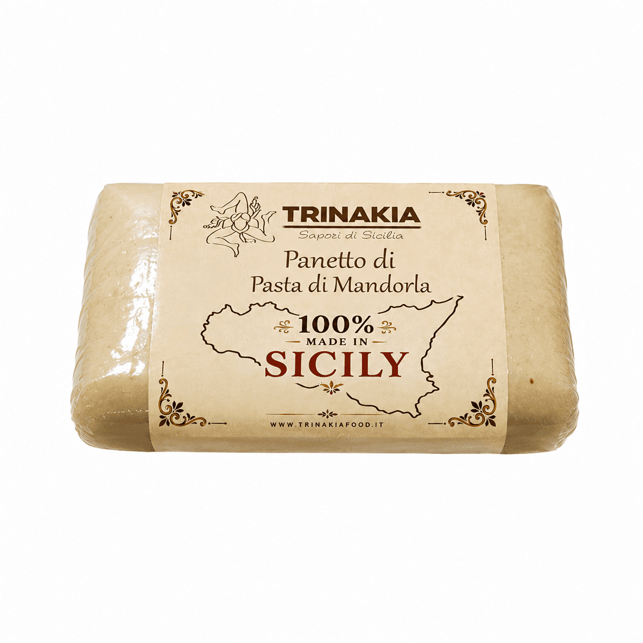 Panetto di Pasta di Mandorla Pelata Siciliana Artigianale - 2