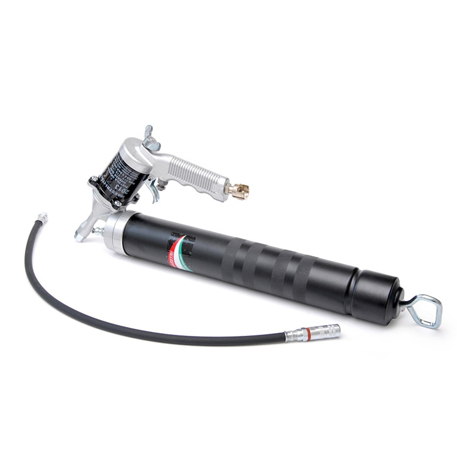 Kit completo siringa grasso pneumatico per ingrassaggio in metallo brunito - 5
