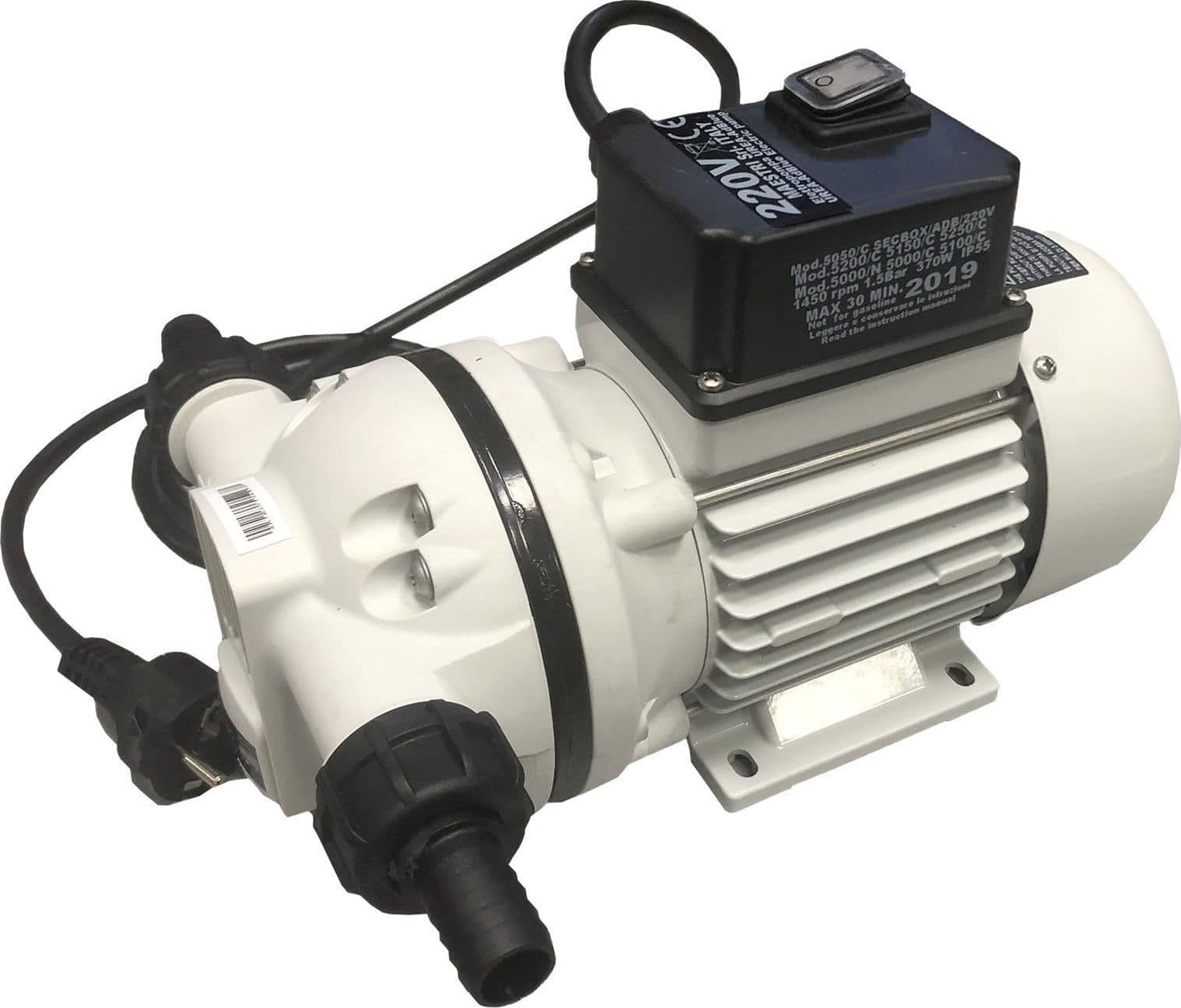 Elettropompa nuda per urea adblue 220v 35 l/m pompa olio e acidi organici - 4