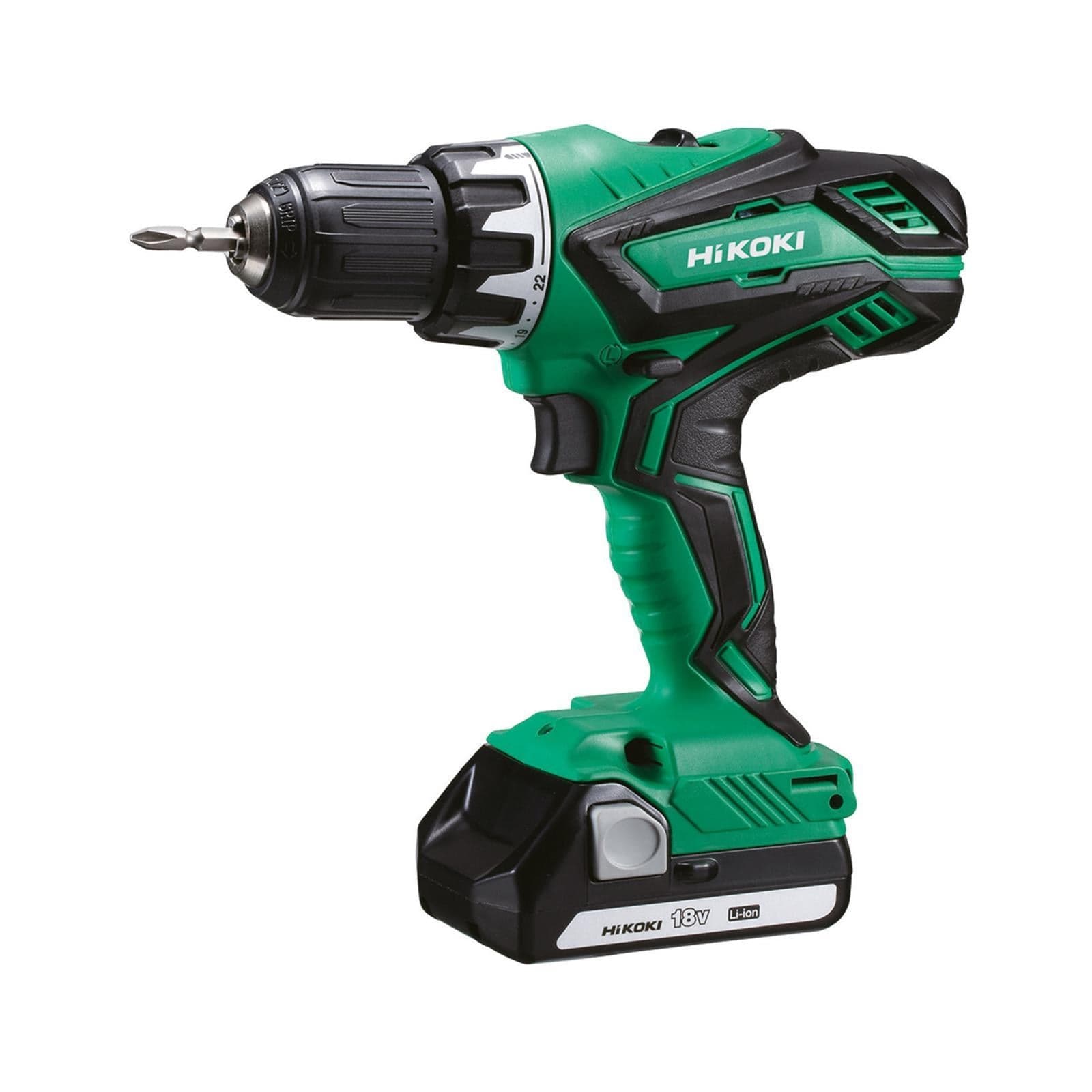 Trapano avvitatore hitachi 18v con mandrino autoserrante ds18djl 1,5 ah per lavoro - 2