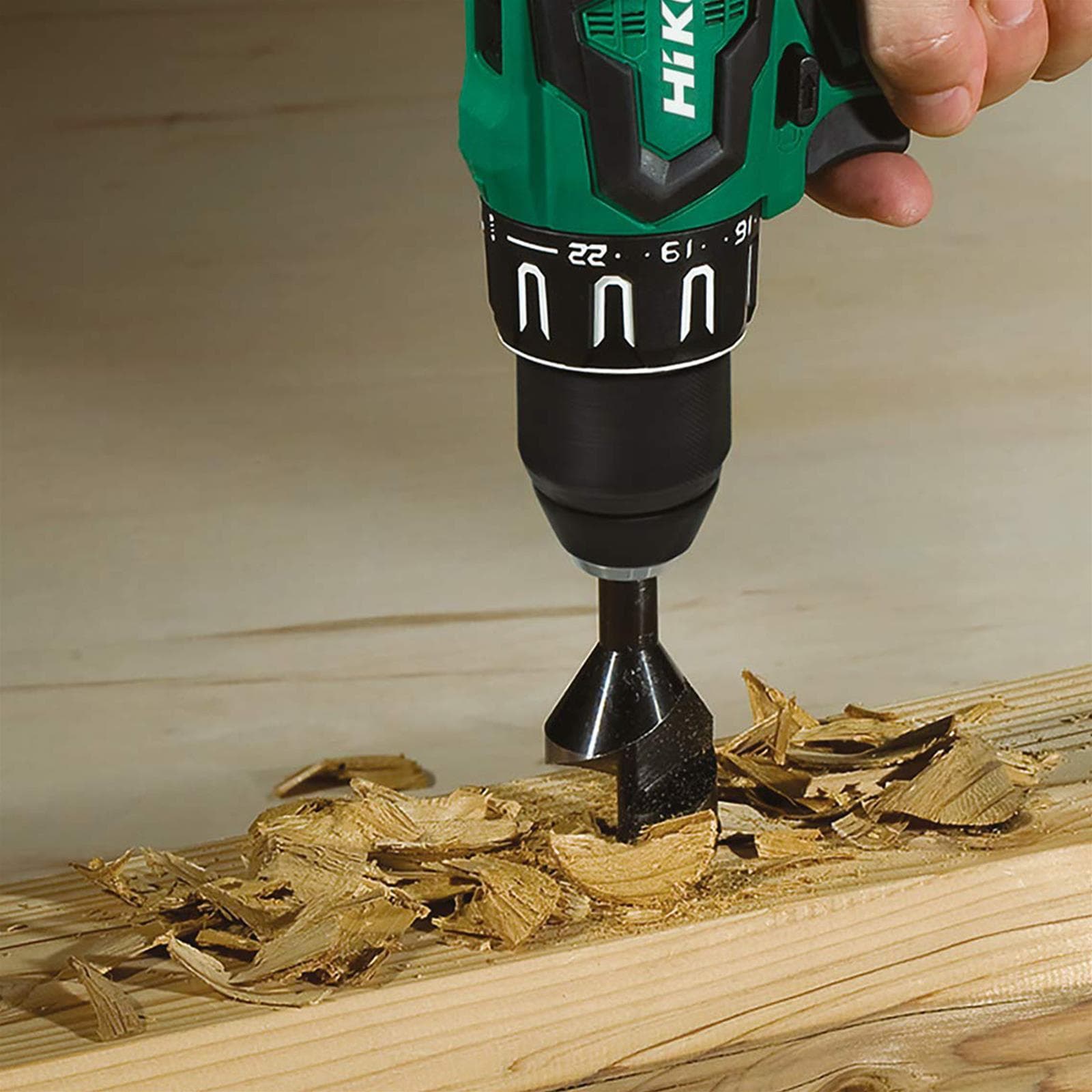 Trapano avvitatore a percussione brushless hikoki dv18dbsl con mandrino autoserrante - 2