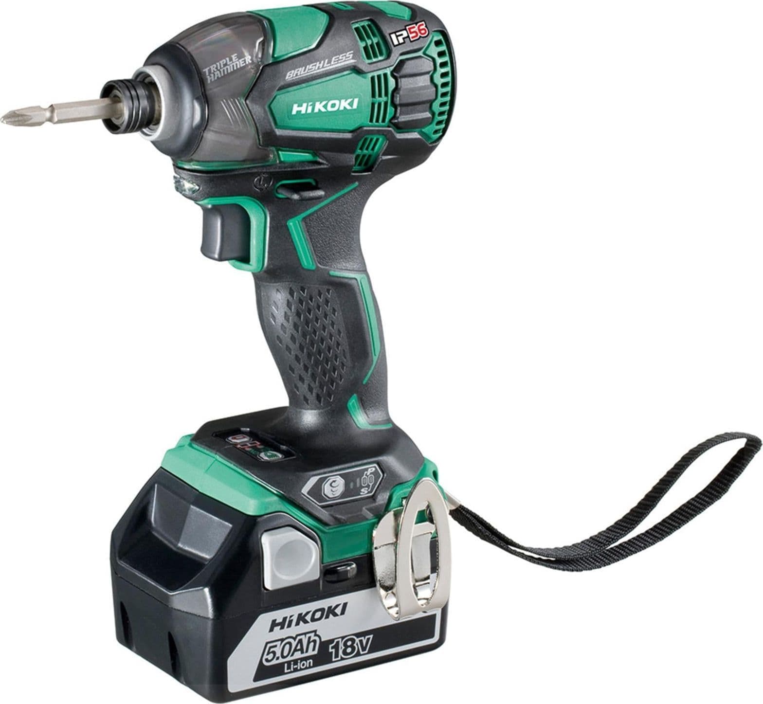Trapano avvitatore ad impulsi brushless hikoki wh18dbdl2 impermeabile anti polvere