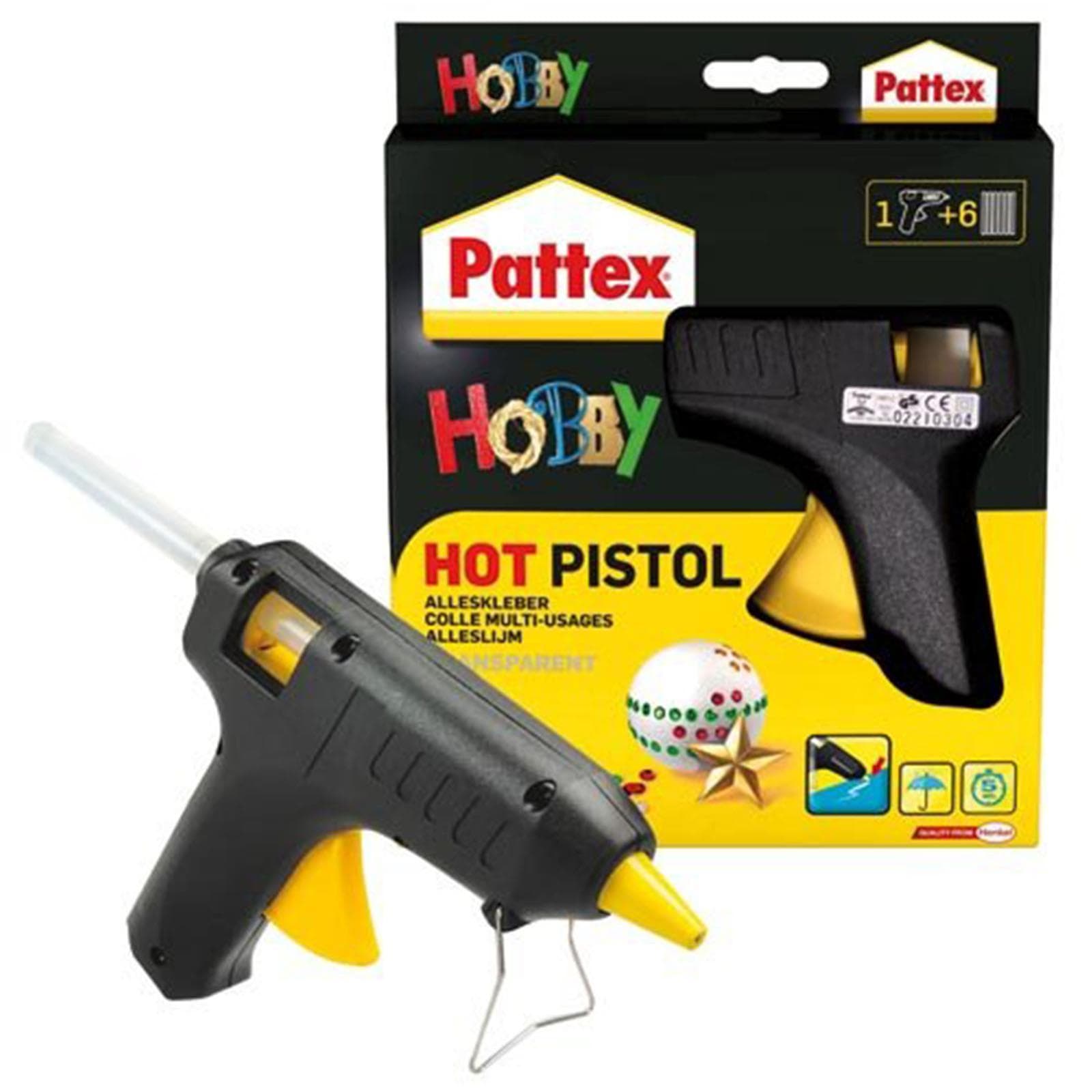 Pistola colla a caldo professionale, incollaggio rapido, Hobby Pattex - 2