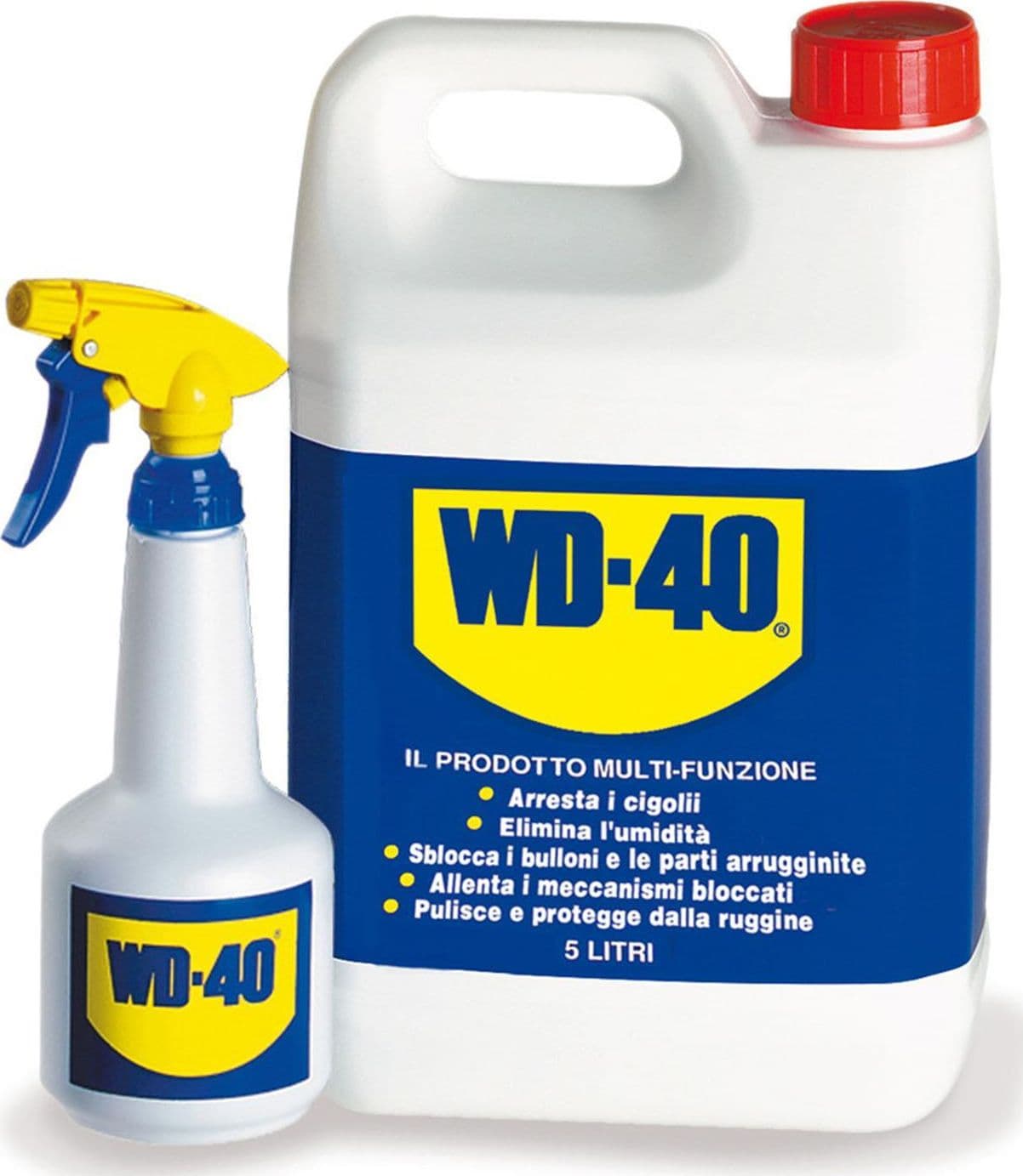 Sbloccante spray wd40 5 lt con dispenser azione lubrificante svitol tanica lattina - 6