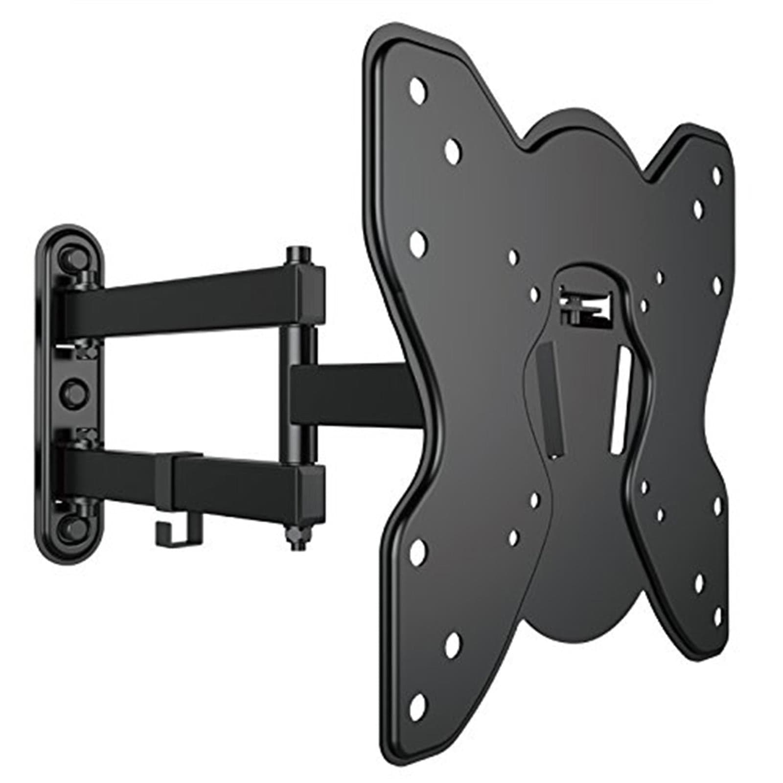 Mensola staffa porta tv 28/42" con braccio nero 451063 supporto da parete metronic a muro - 4