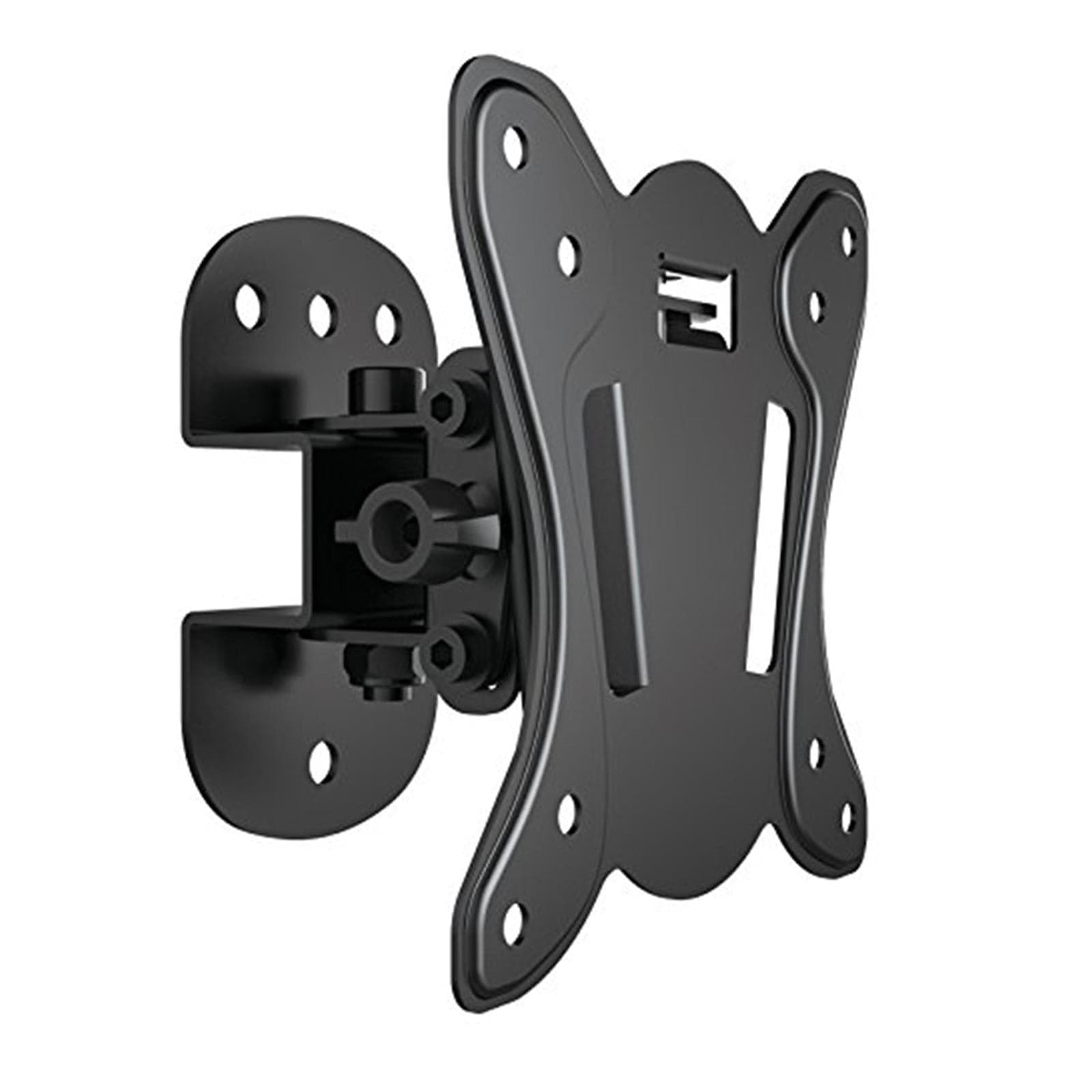 Mensola staffa porta tv 13/28" orientabile nero 451054 supporto da parete metronic a muro - 4