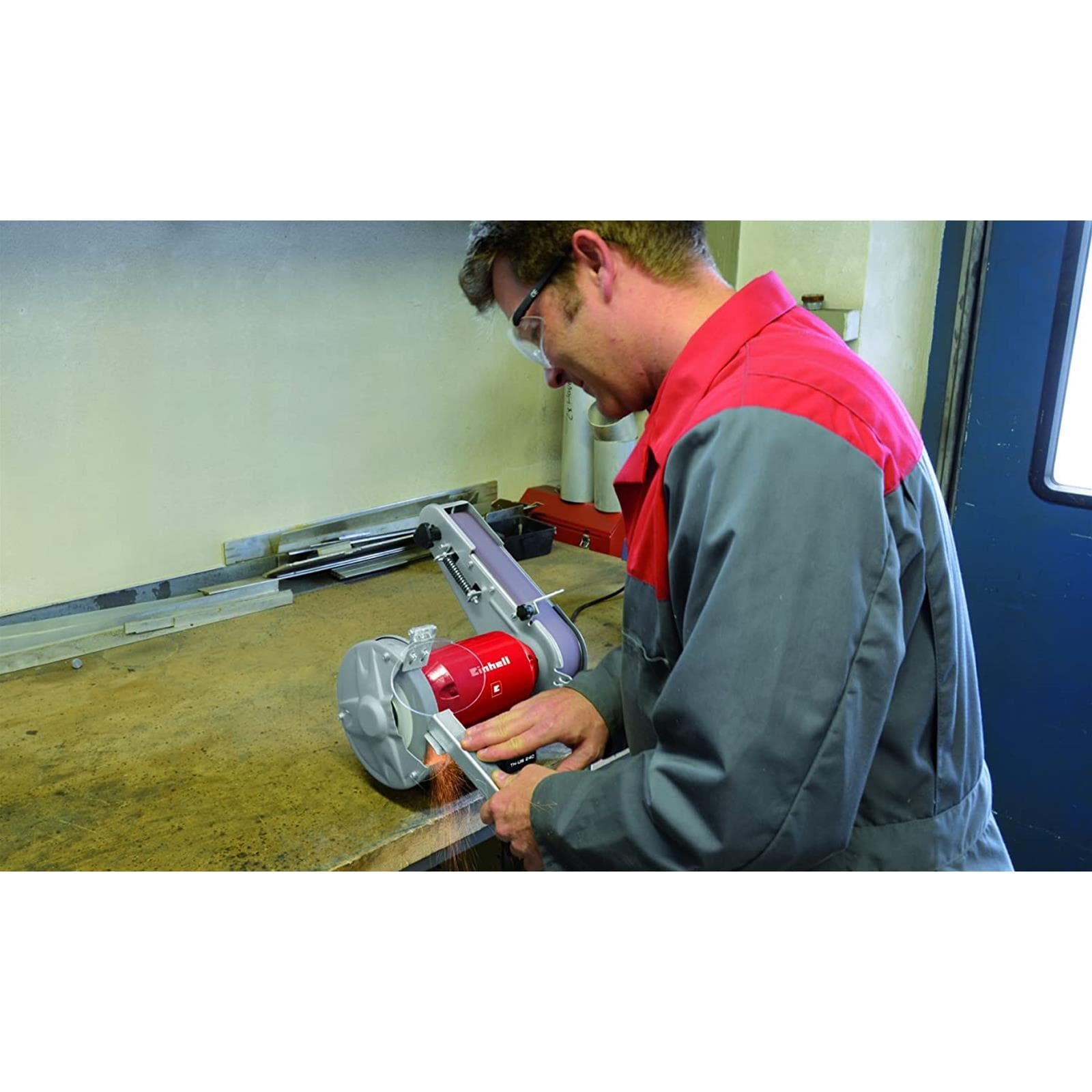 Levigatrice combinata da banco th-us 240 mola per metaglio e legno - 3