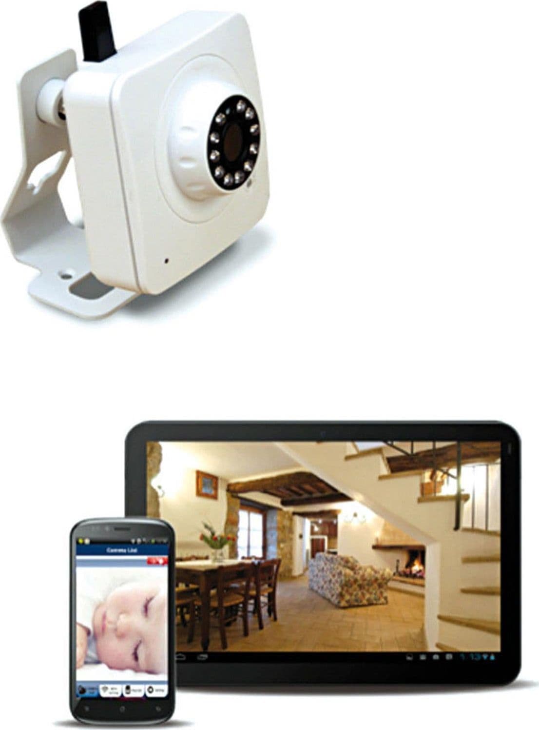 Videocamera led visione natturna esterno wifi app controllo smartphone - 2
