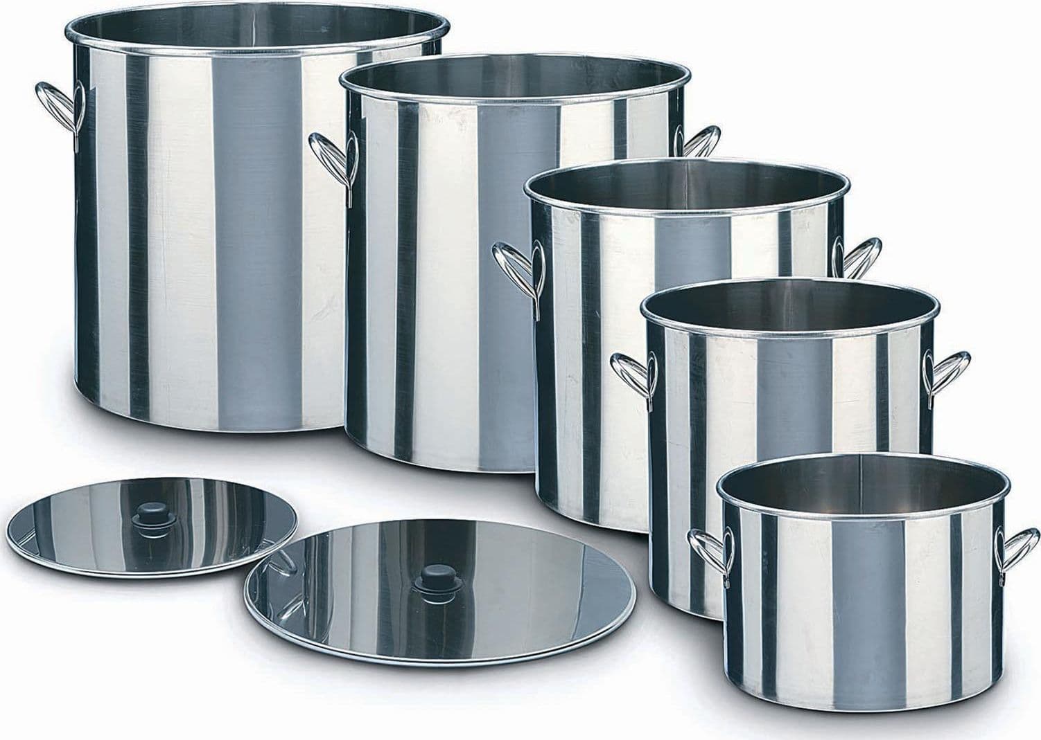 Bollitore in acciaio inox professionale per alimenti, pentolone per latte, formaggio e birra artigianale