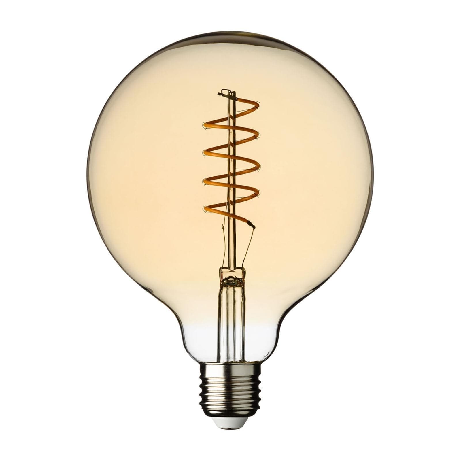 Lampadina di ricambio con filamento a led vintage globo e27 per catena da esterno (spirale - globo) - 2