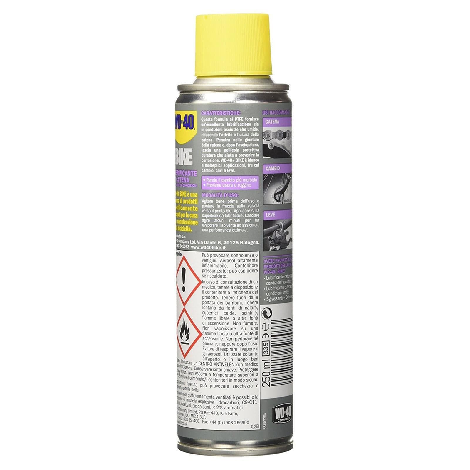 Lubrificante spray svitol catena mototo bici bike wd40 sgrassante spray ml 500 professionale - 2