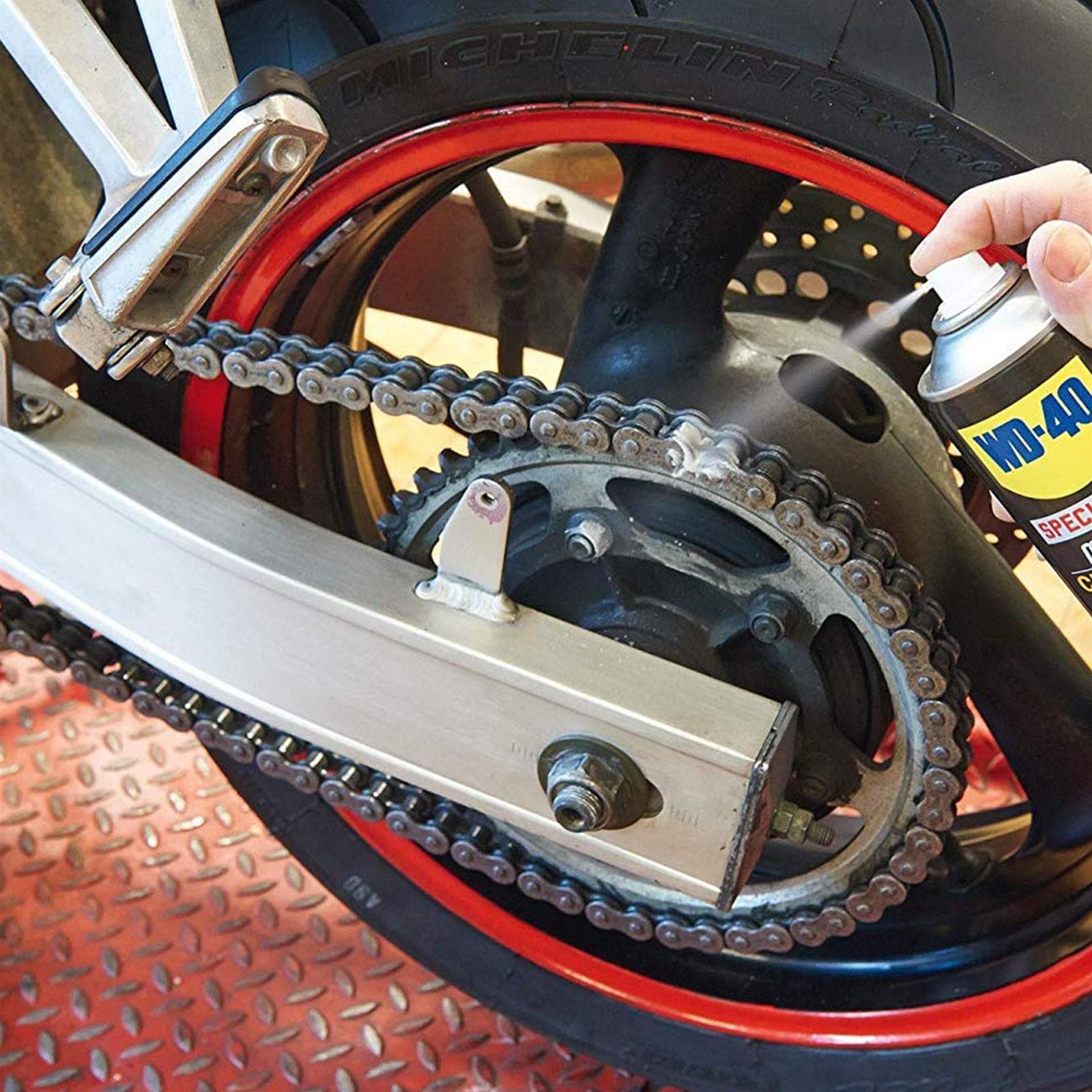 Wd-40 grasso catena moto spray ml 400 lubrificante catena lunga durata professionale - 3