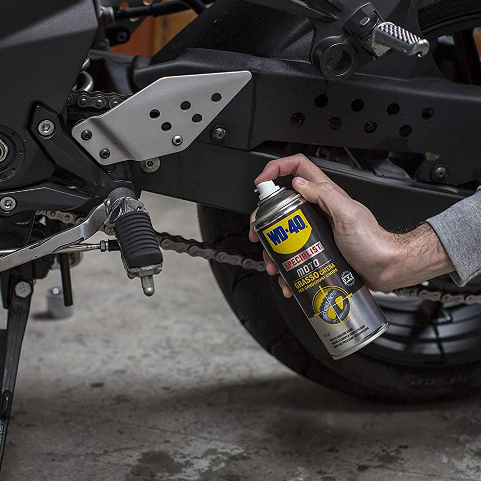 Wd-40 grasso catena moto spray ml 400 lubrificante catena lunga durata professionale - 4