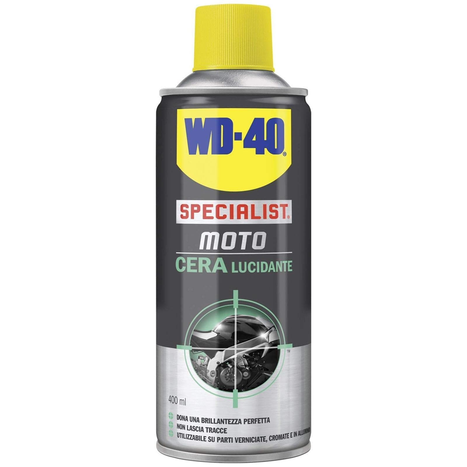 Wd-40 cera lucidante spray moto ml 400 specialist finitura lucida facile applicazione - 4