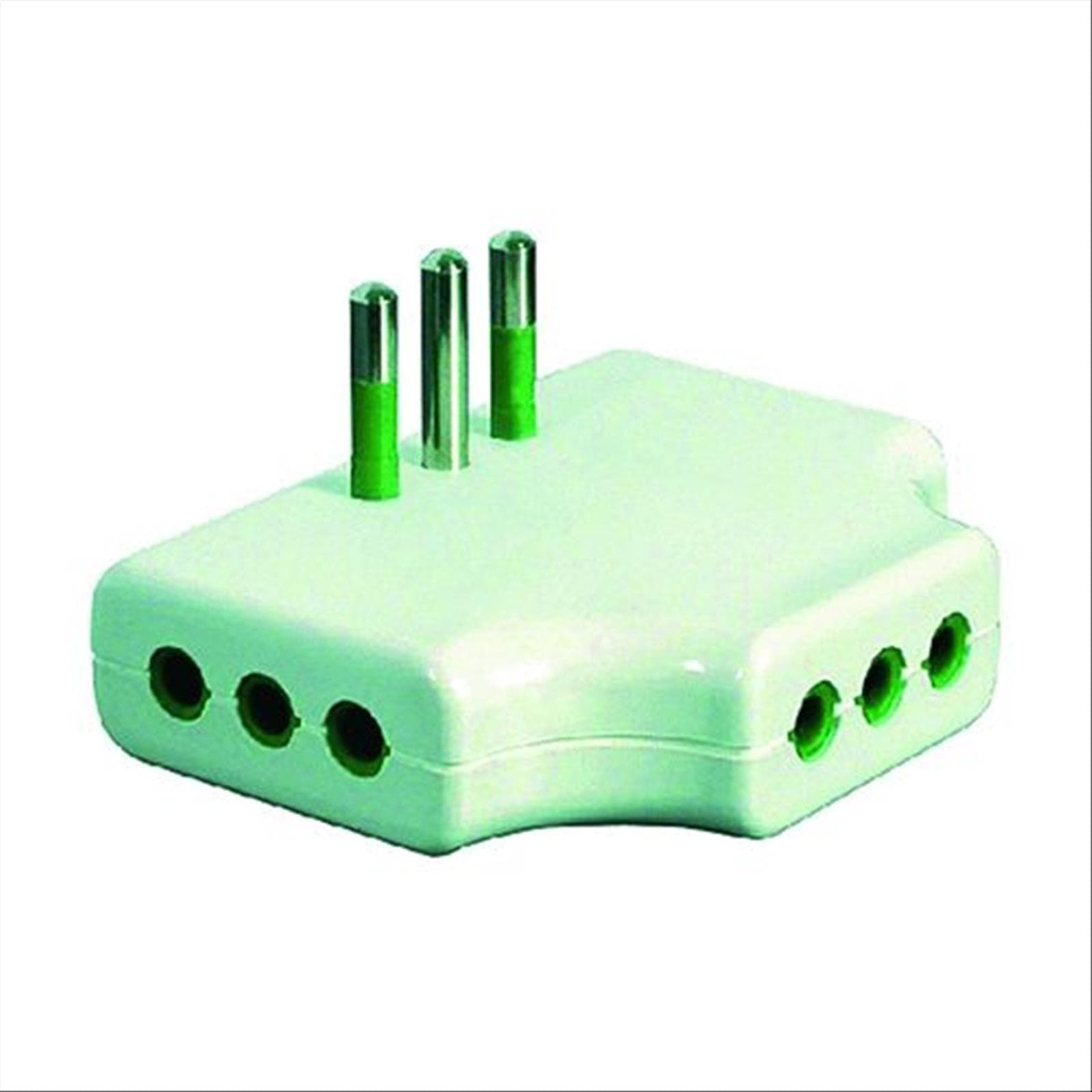 Adattatore piat.3pr.2p+t 10a - 2