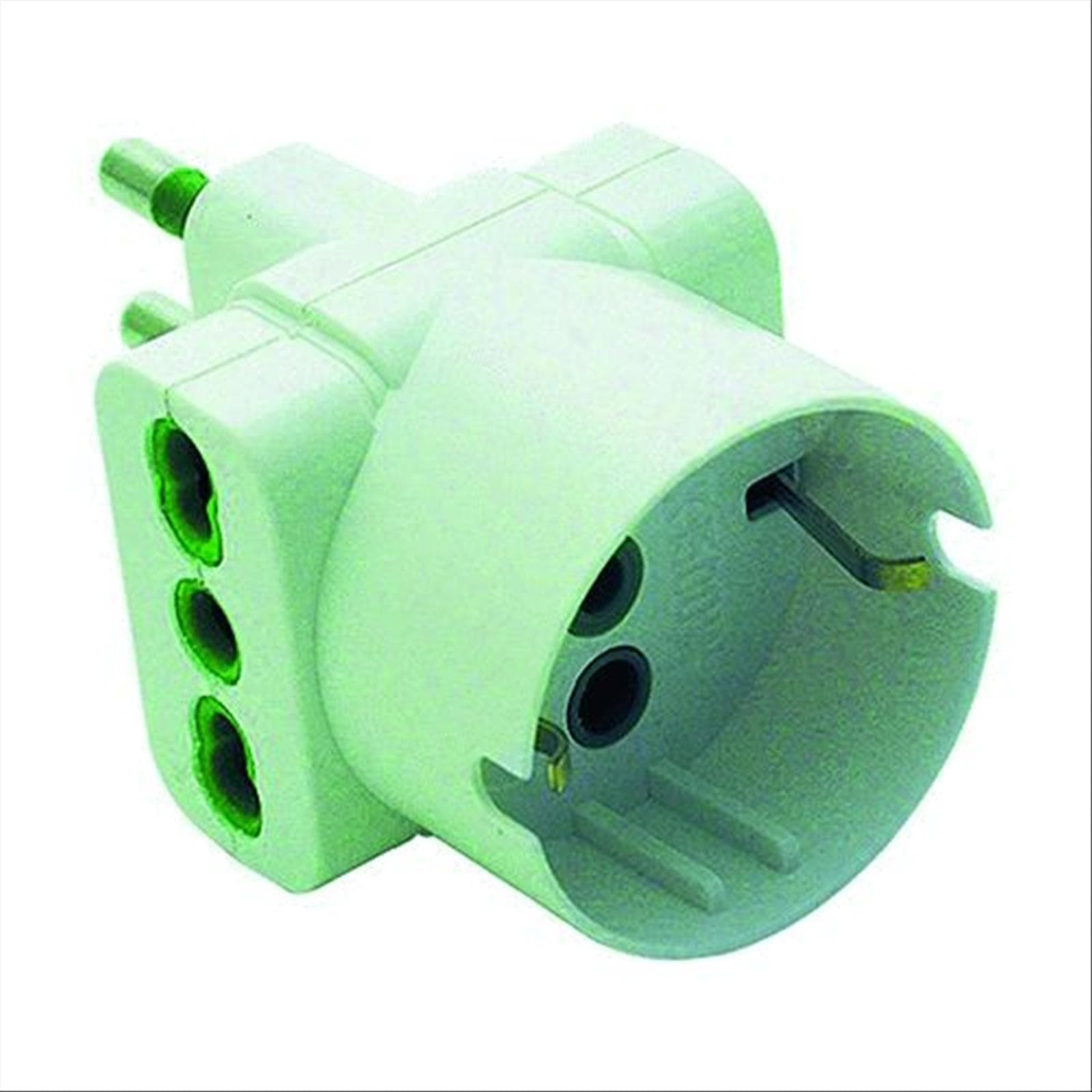 Adattatore 2+1schuko 2p+t10/16a - 2