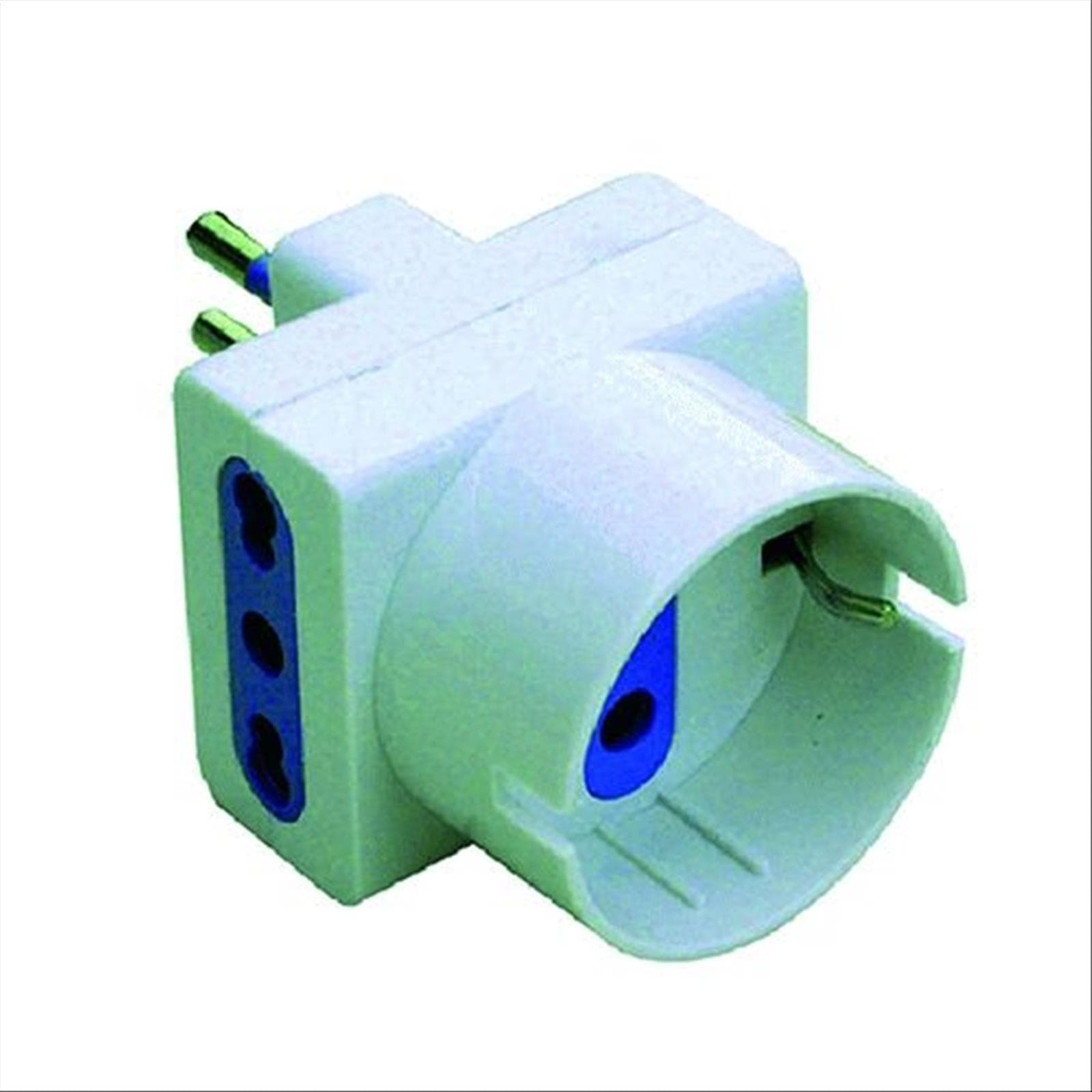 Adattatore 2+1schuko 2p+t10/16a - 2
