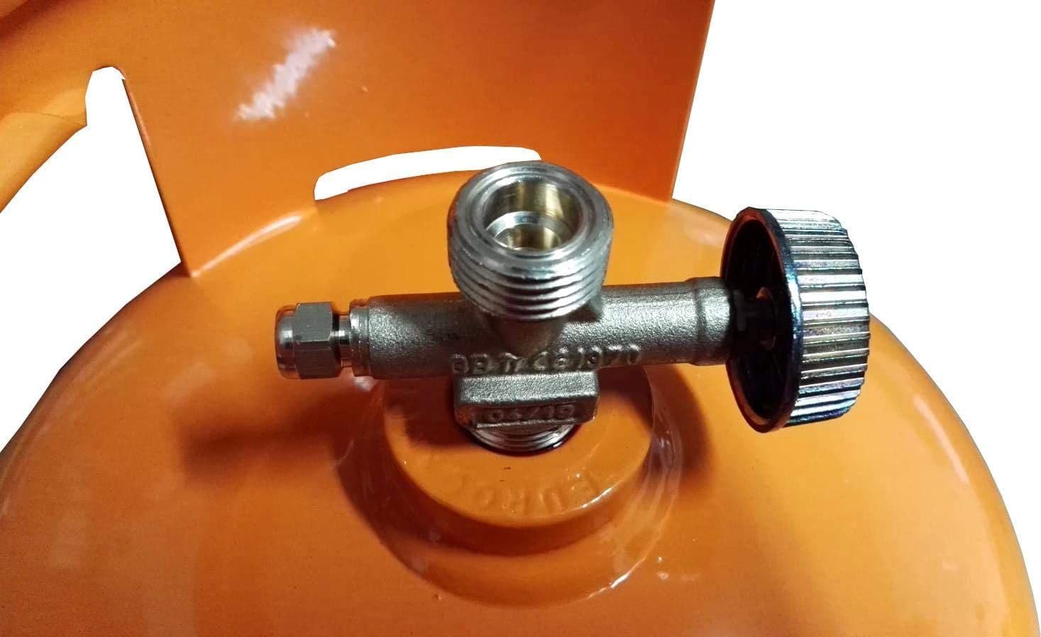 Bombola per gas propano "GPL" con rubinetto e maniglia per Barbecue e Campeggio - 3