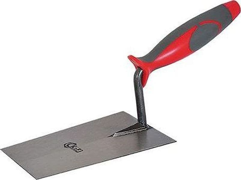 Cazzuola "Potent" per muratore punta quadra in acciaio temperato con manico antiscivolo - 2
