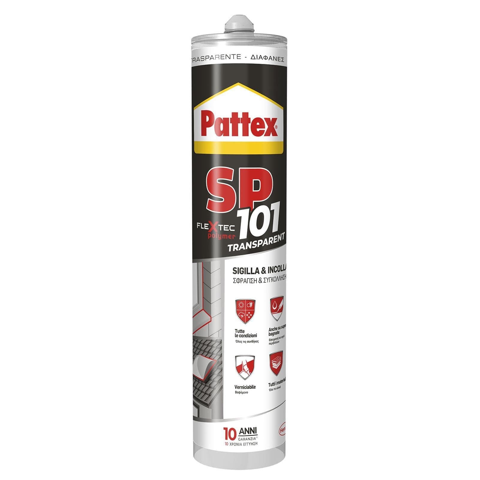 Henkel silicone siliconi sigillante polimero sp101 trasparente 280 ml neutro - 2