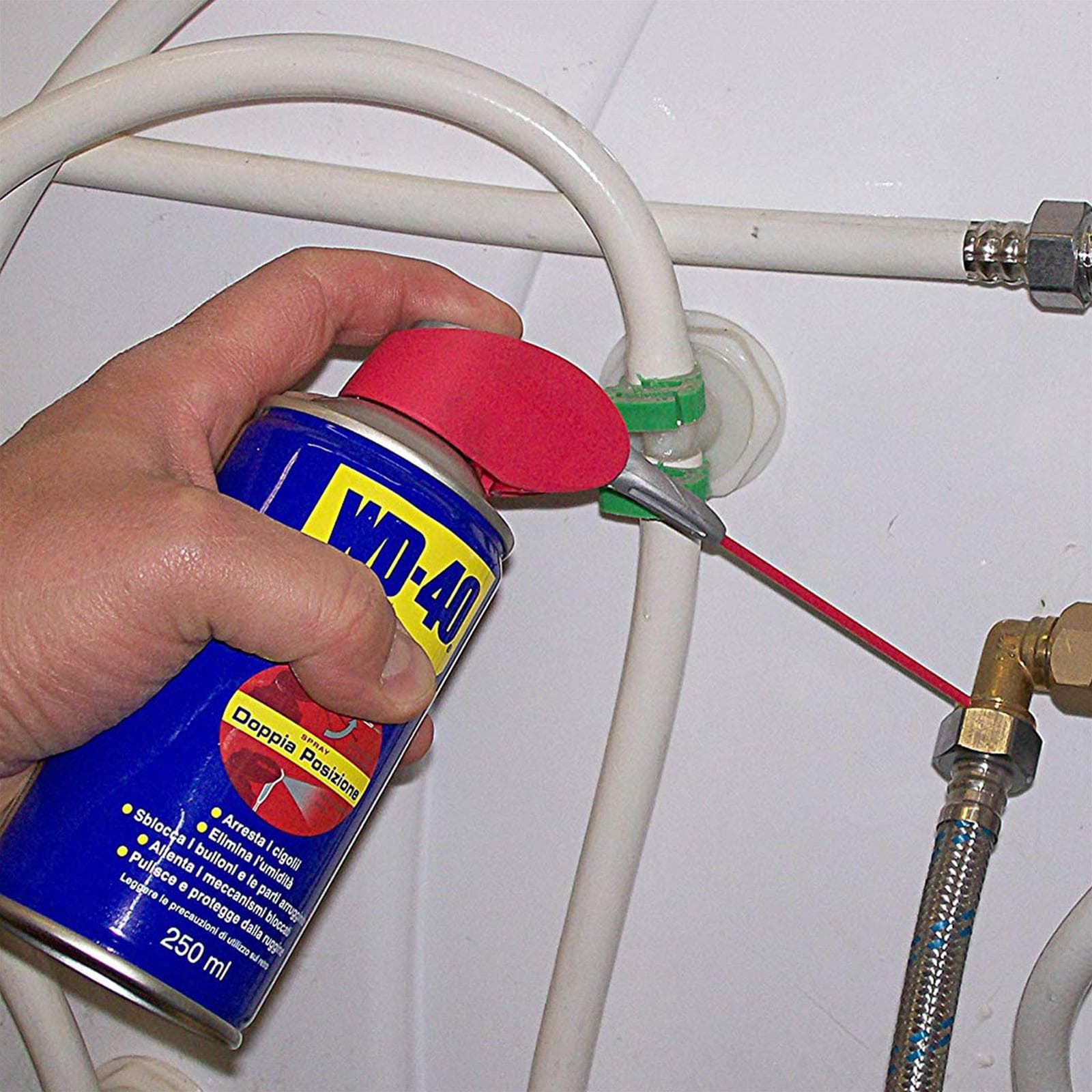 Sbloccante spray wd40 250 ml getto posizionabile doppia azione lubrificante svitol - 5