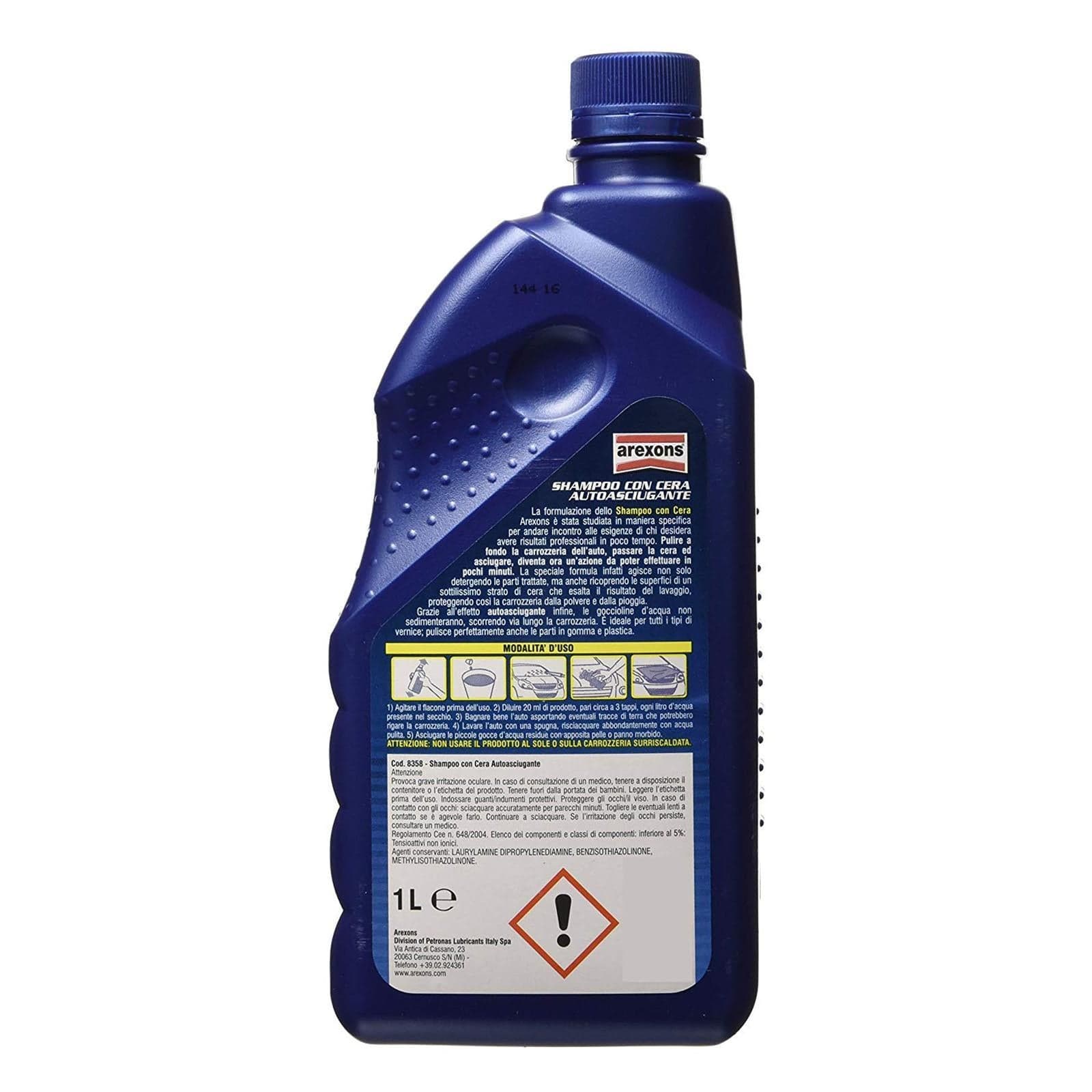 Shampoo con cera autoasciugante auto moto lavaggio pulizia cura macchina - 2