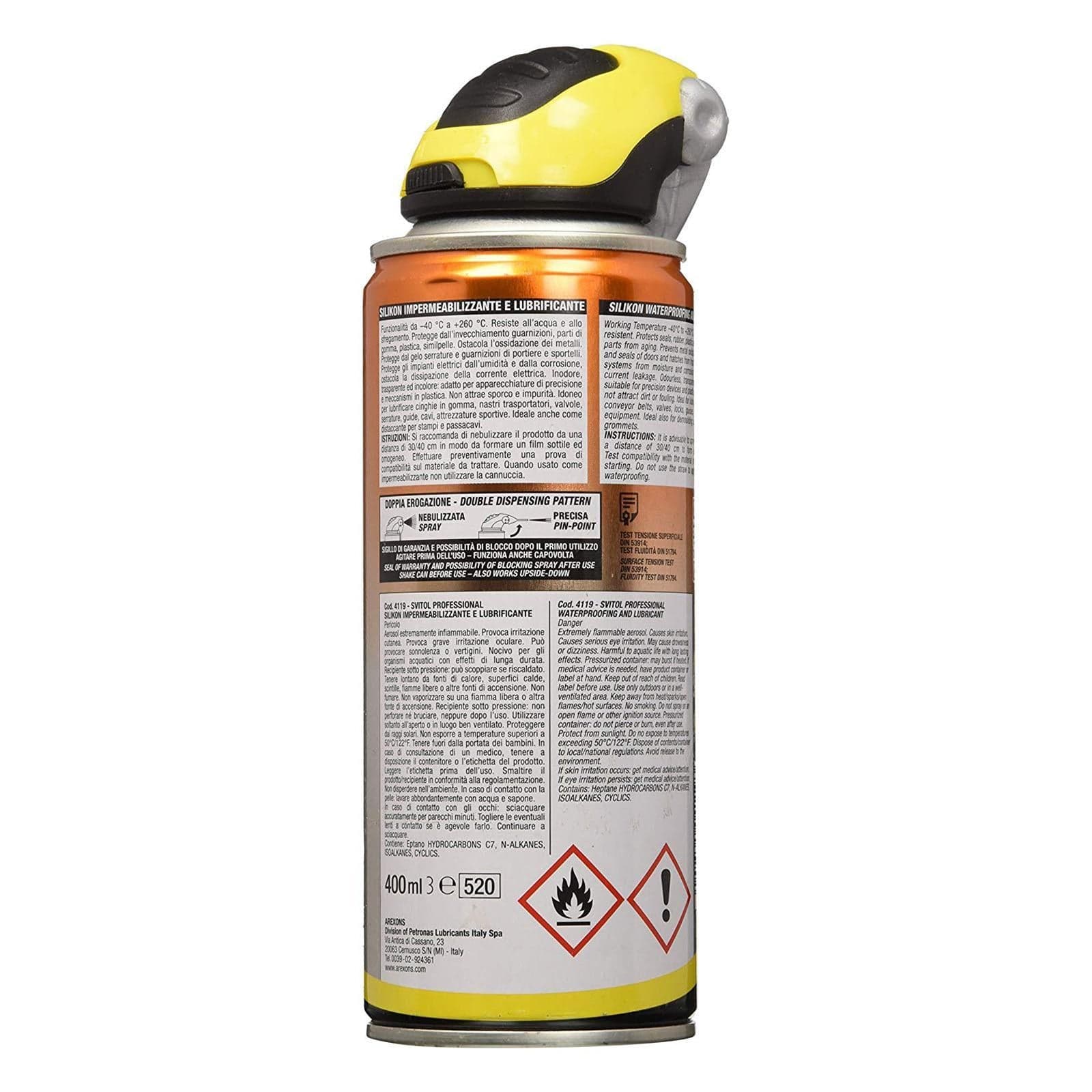 Silikon 400ml silicone spray professionale guarnizioni portiera auto finestrini - 2