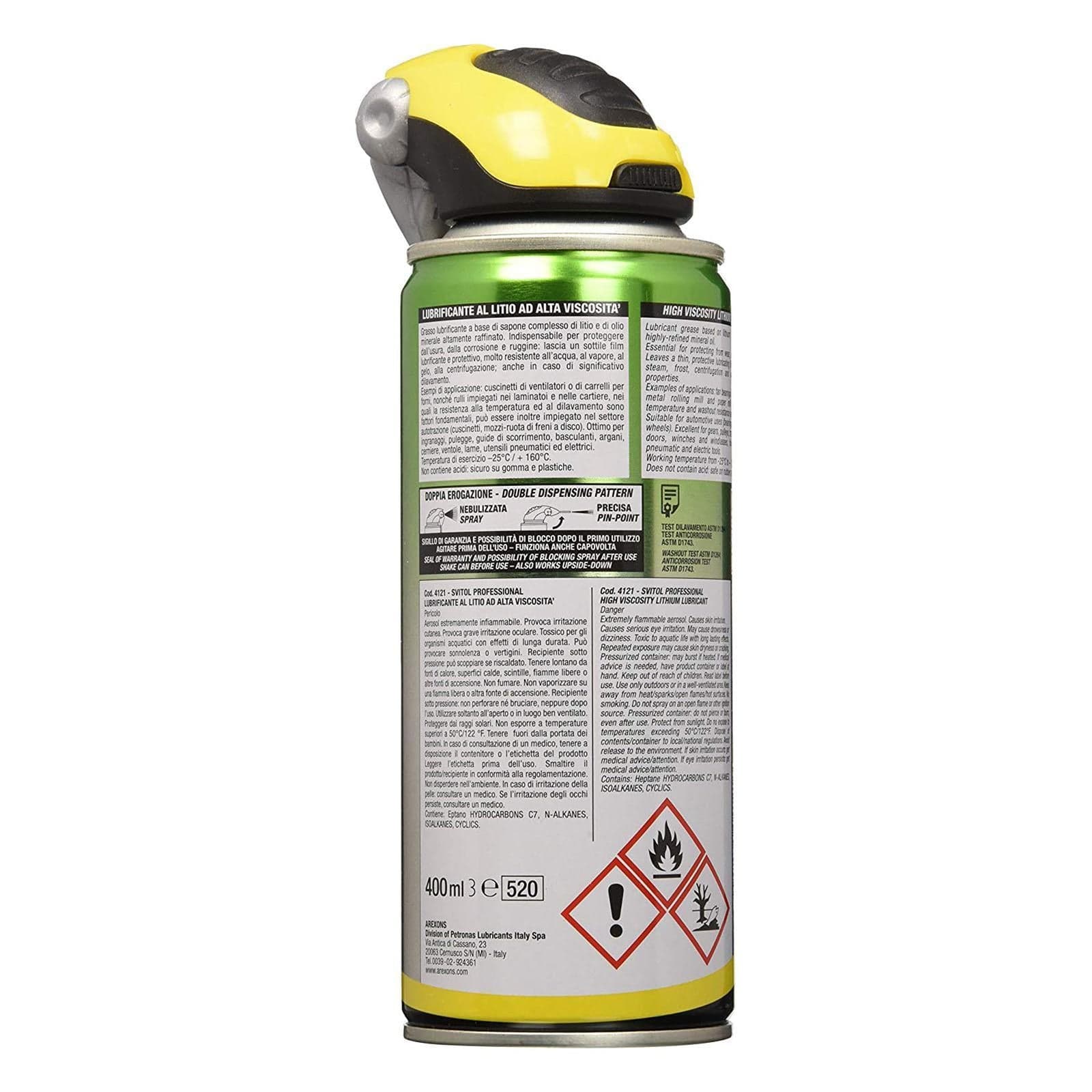 Grasso svitol professionale lubrificante litio 400 ml protezione ruggine resistente all' acqua - 2