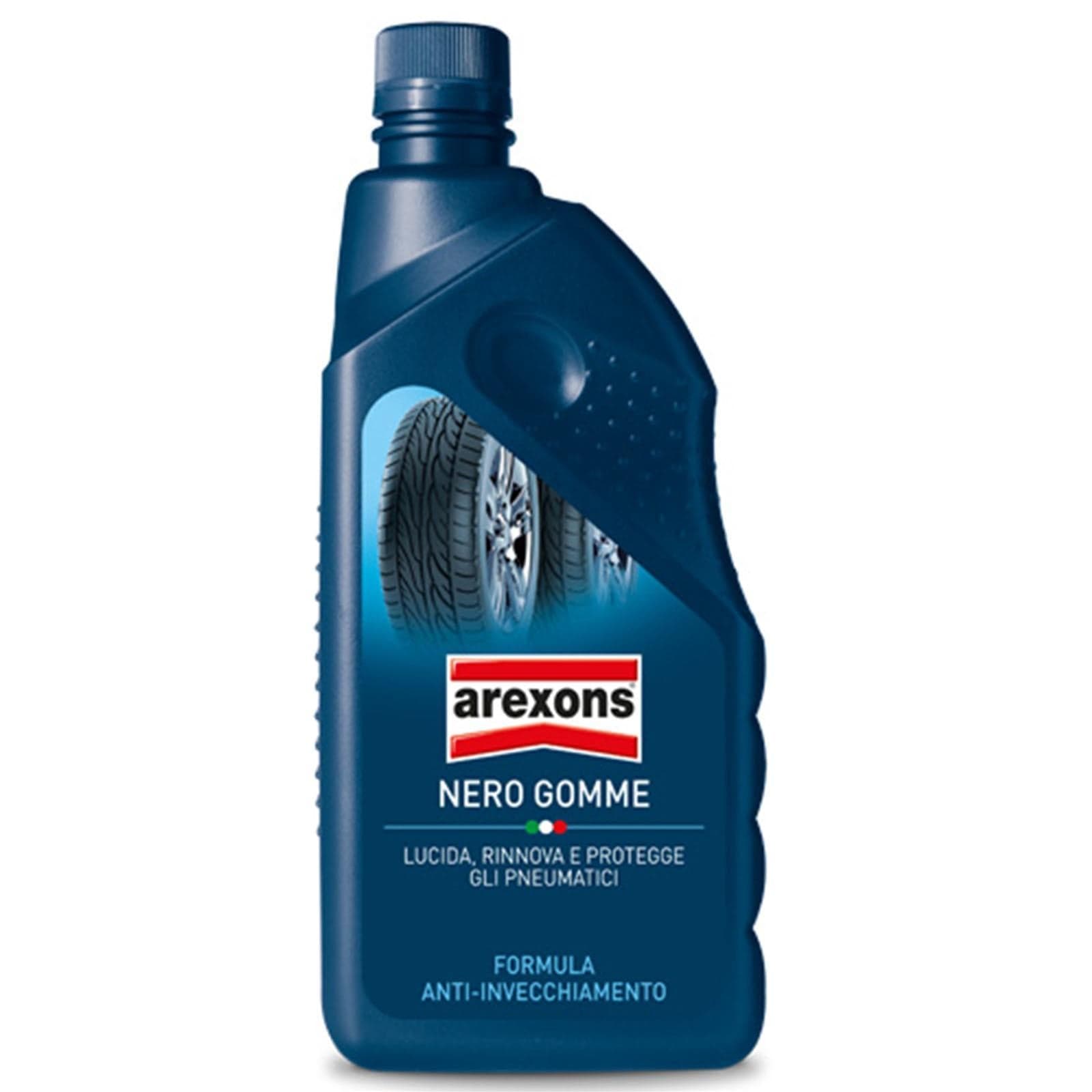 Nero gomme con spunga lucida lucidante ruote pneumatici macchina auto automobile - 2