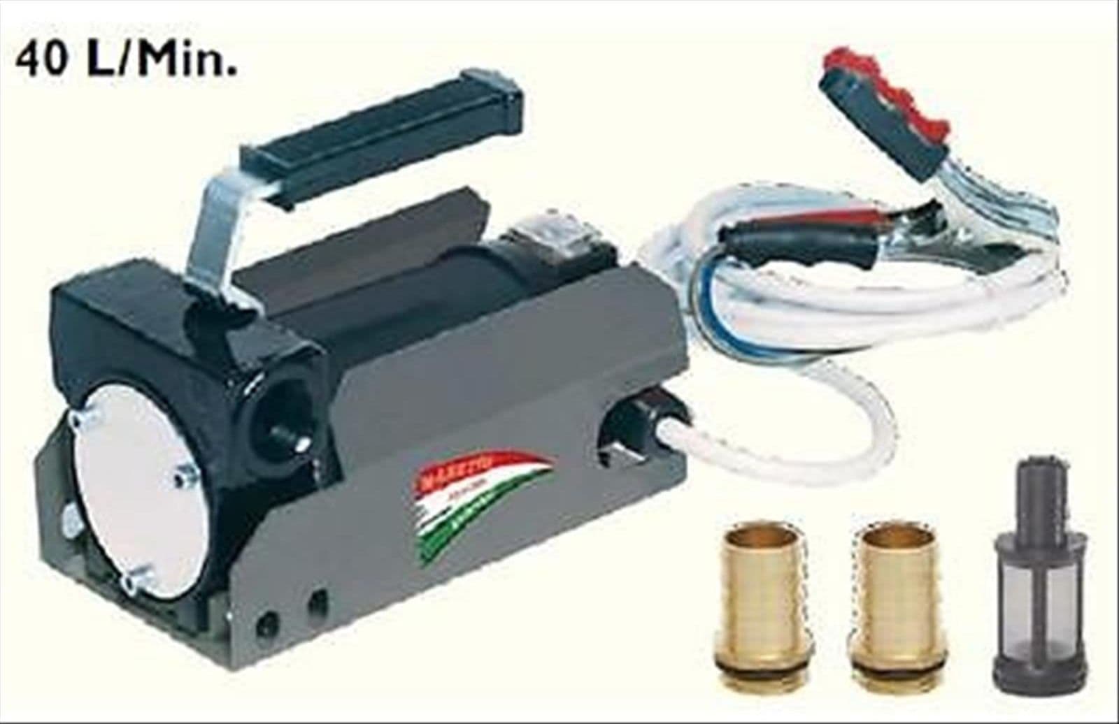 Elettropompa 12v nuda con portagomma e kit elettrico maestri gasolio - 2